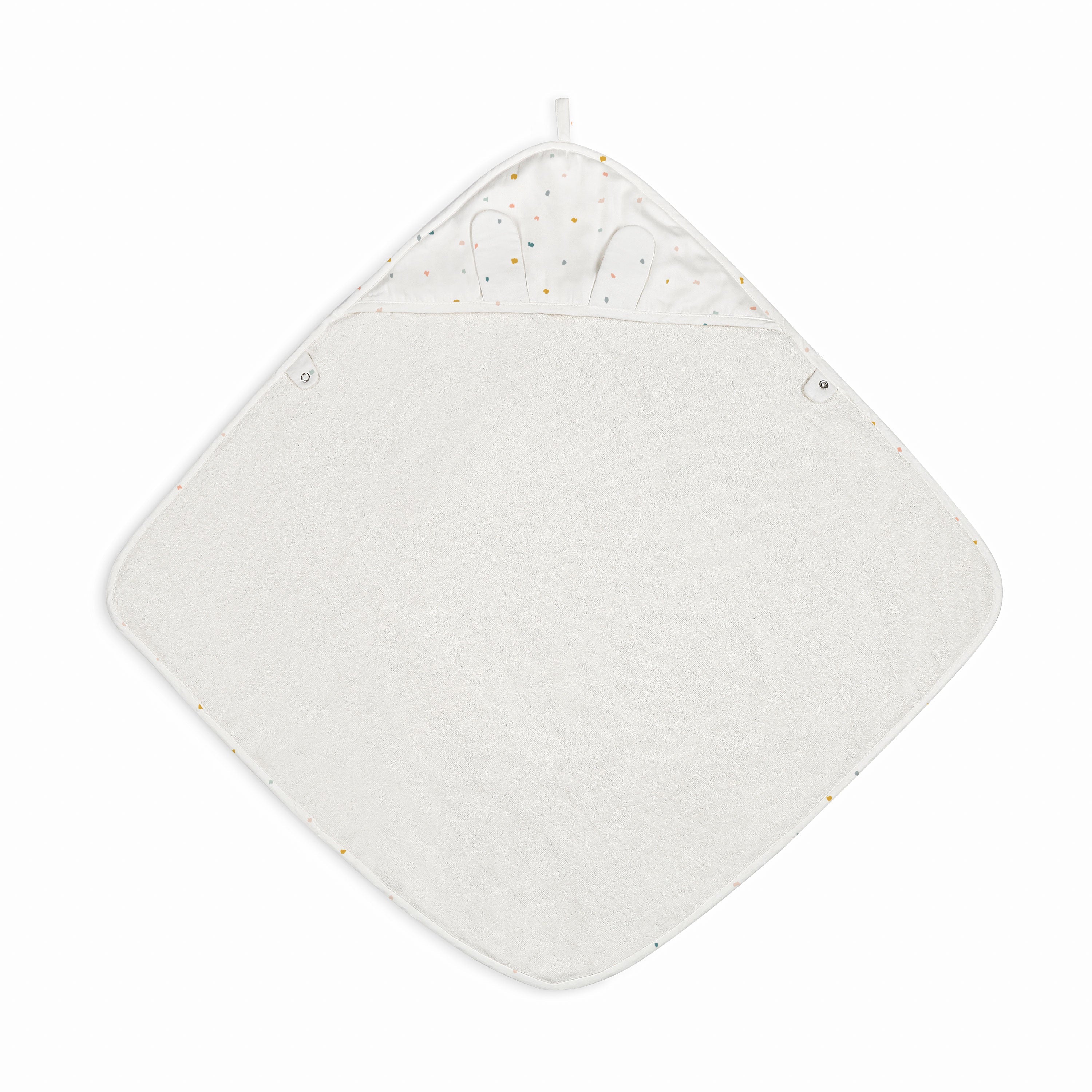 Organic Baby Hooded Towel - Dotty