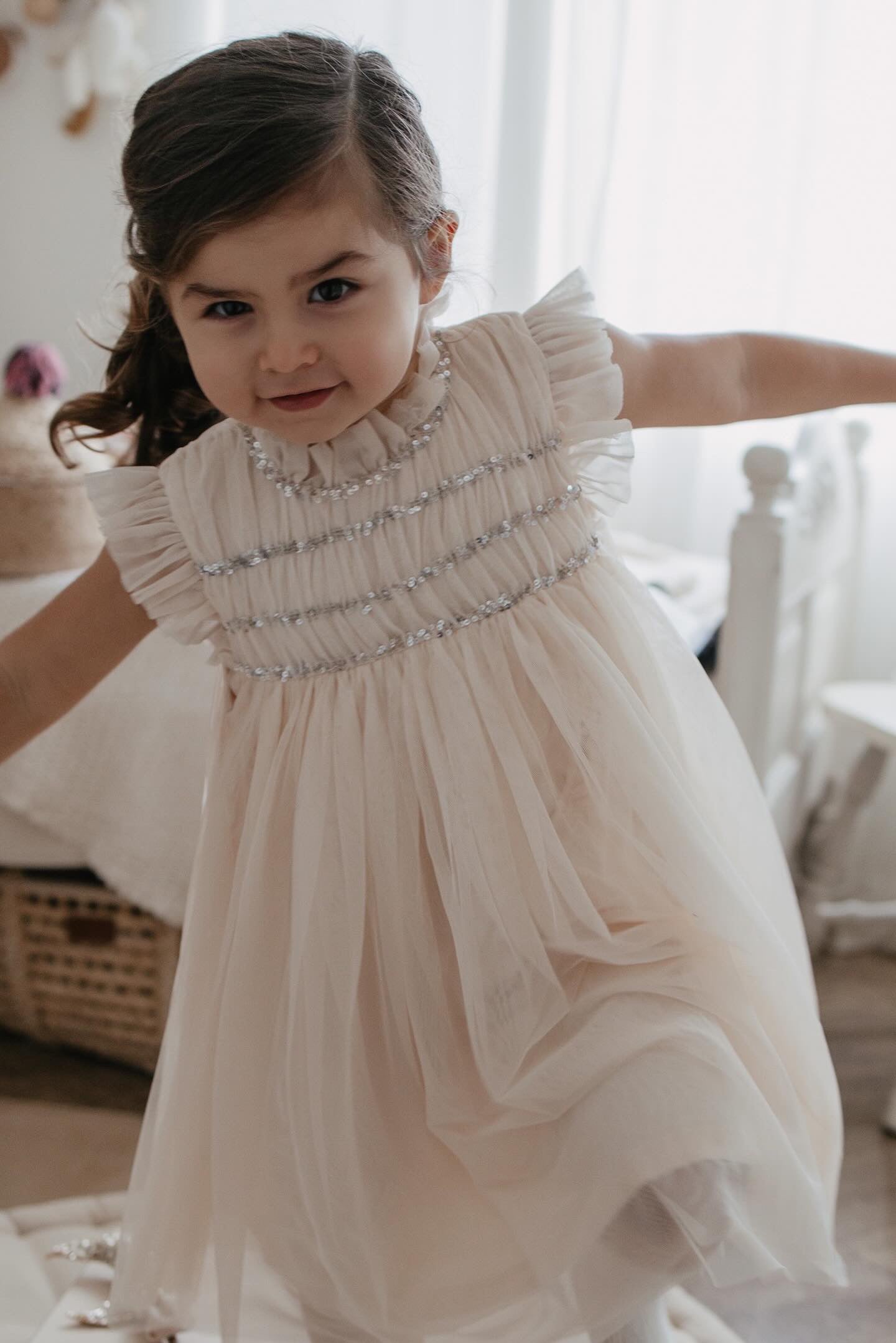Scarlett | Cotton Tulle Dress | Vintage Cream