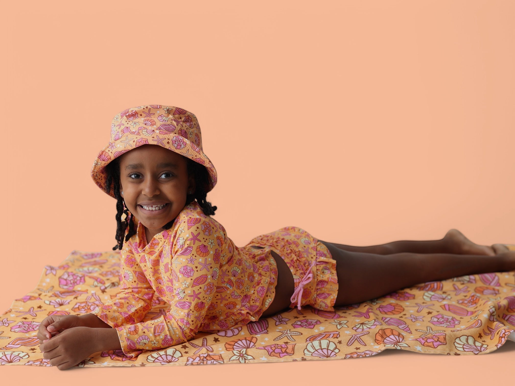 Shello Summer Dream Two-piece Rash Guard Ruffle Swim Suit