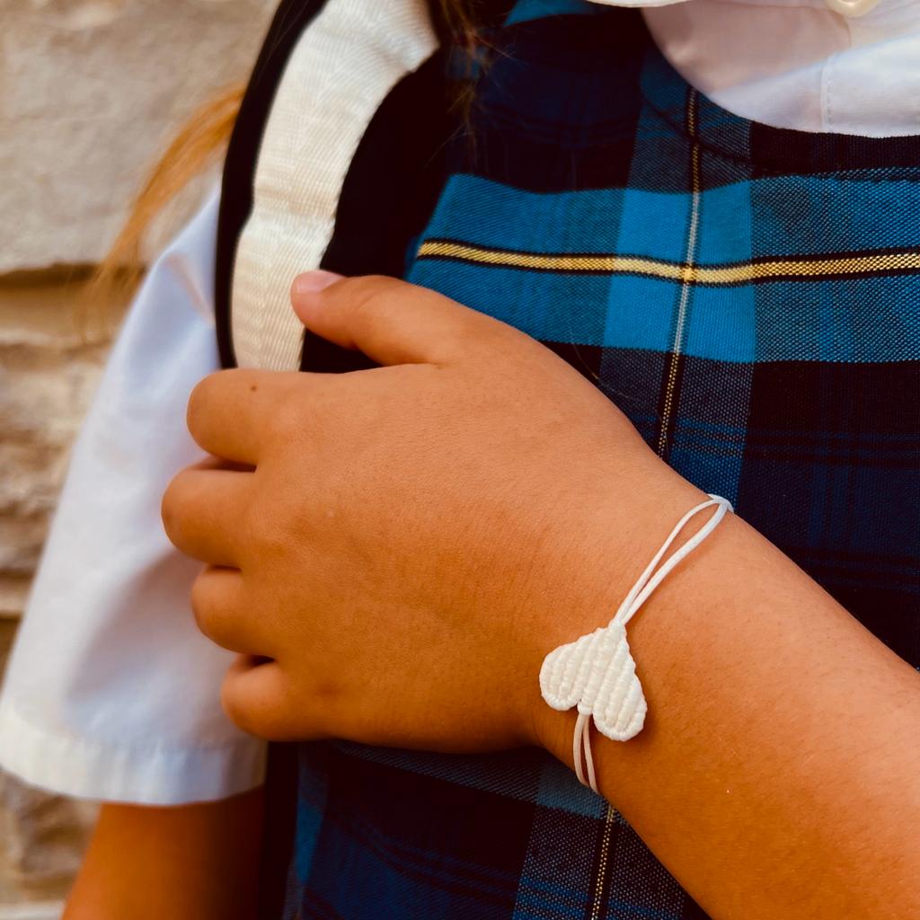 Kids Snowy Heart Bracelet