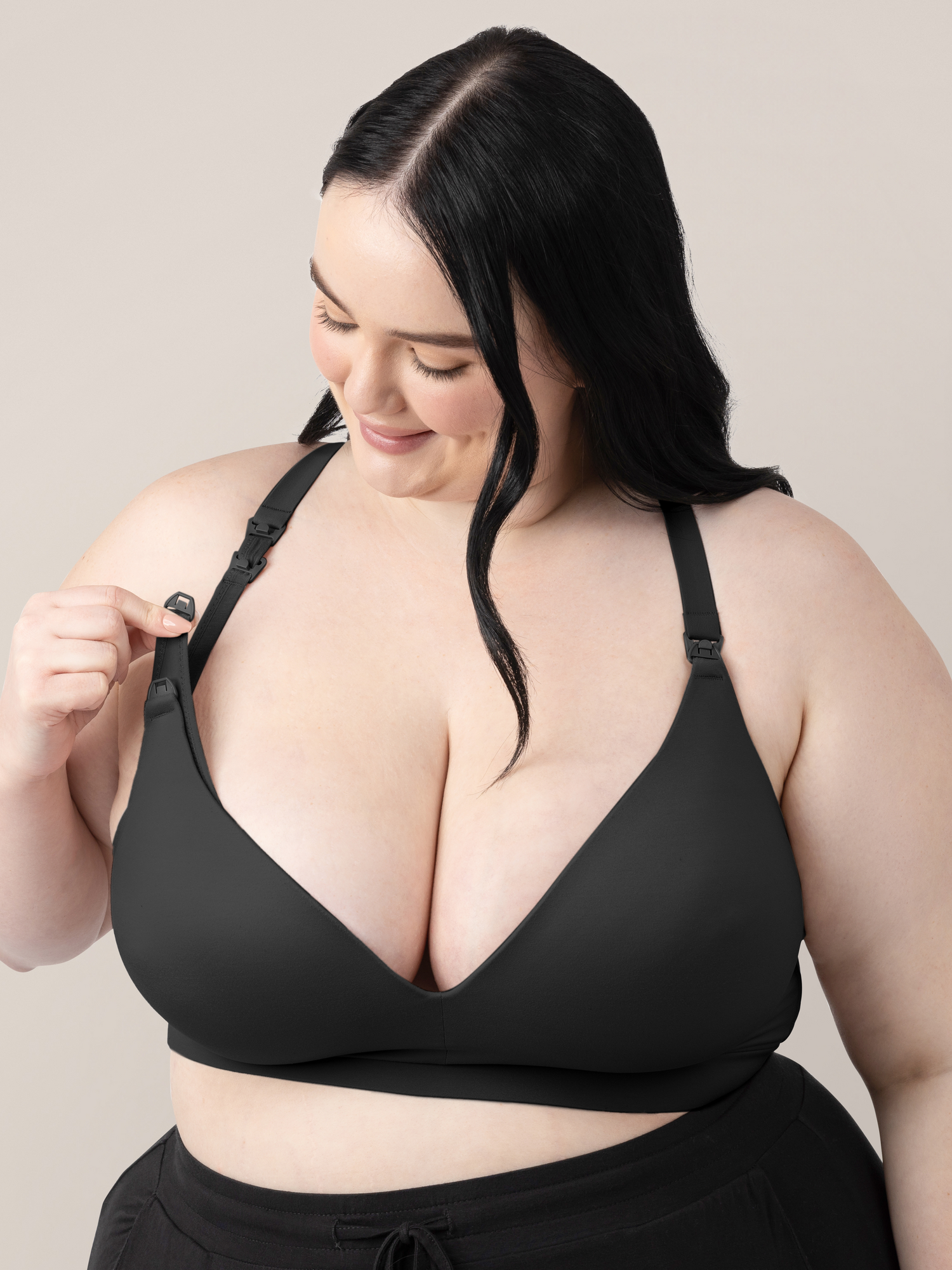 Minimalist Hands-free Pumping & Nursing Bra | Black