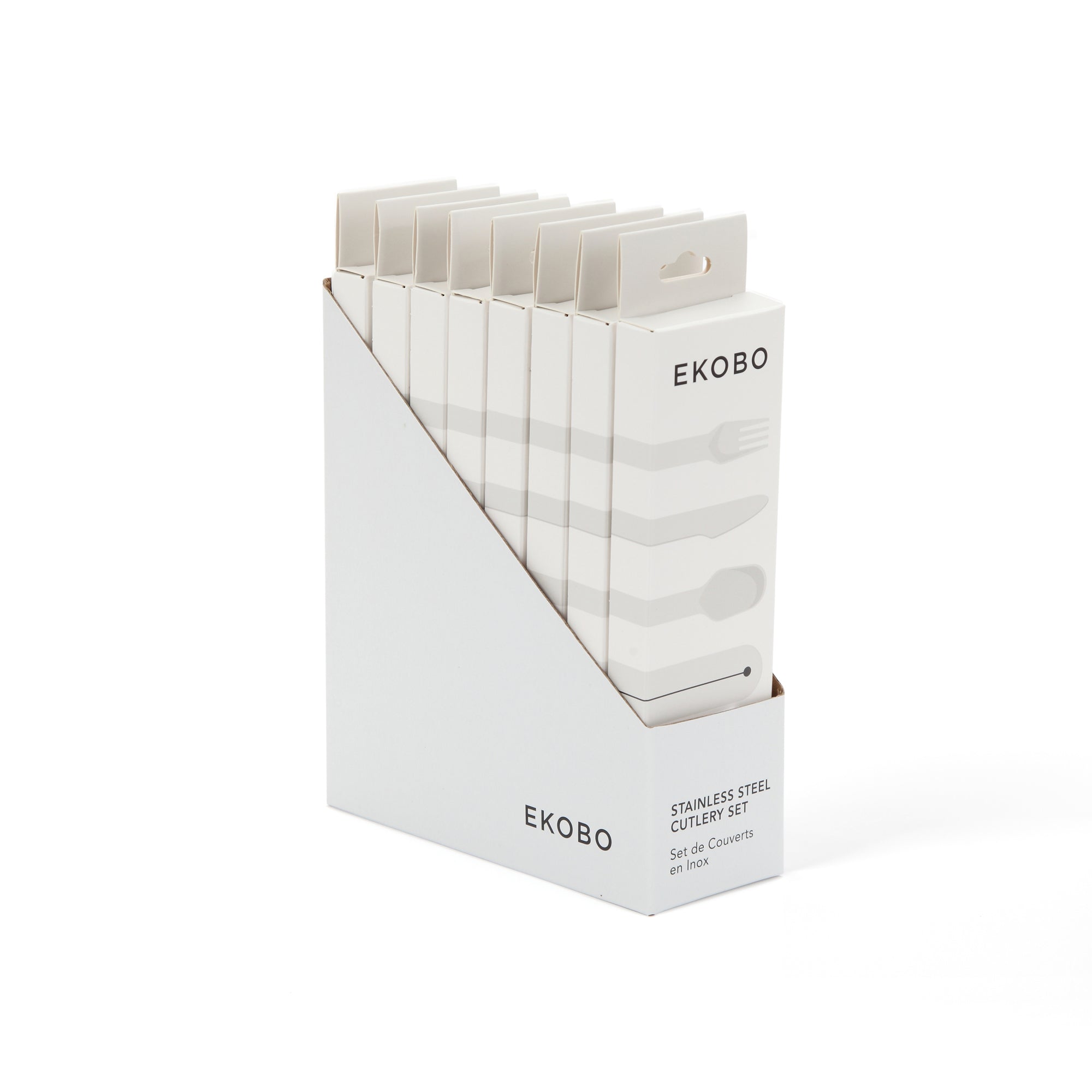 Stainless Steel Cutlery Trio With Silicone Case - Pack Of 2 Sets