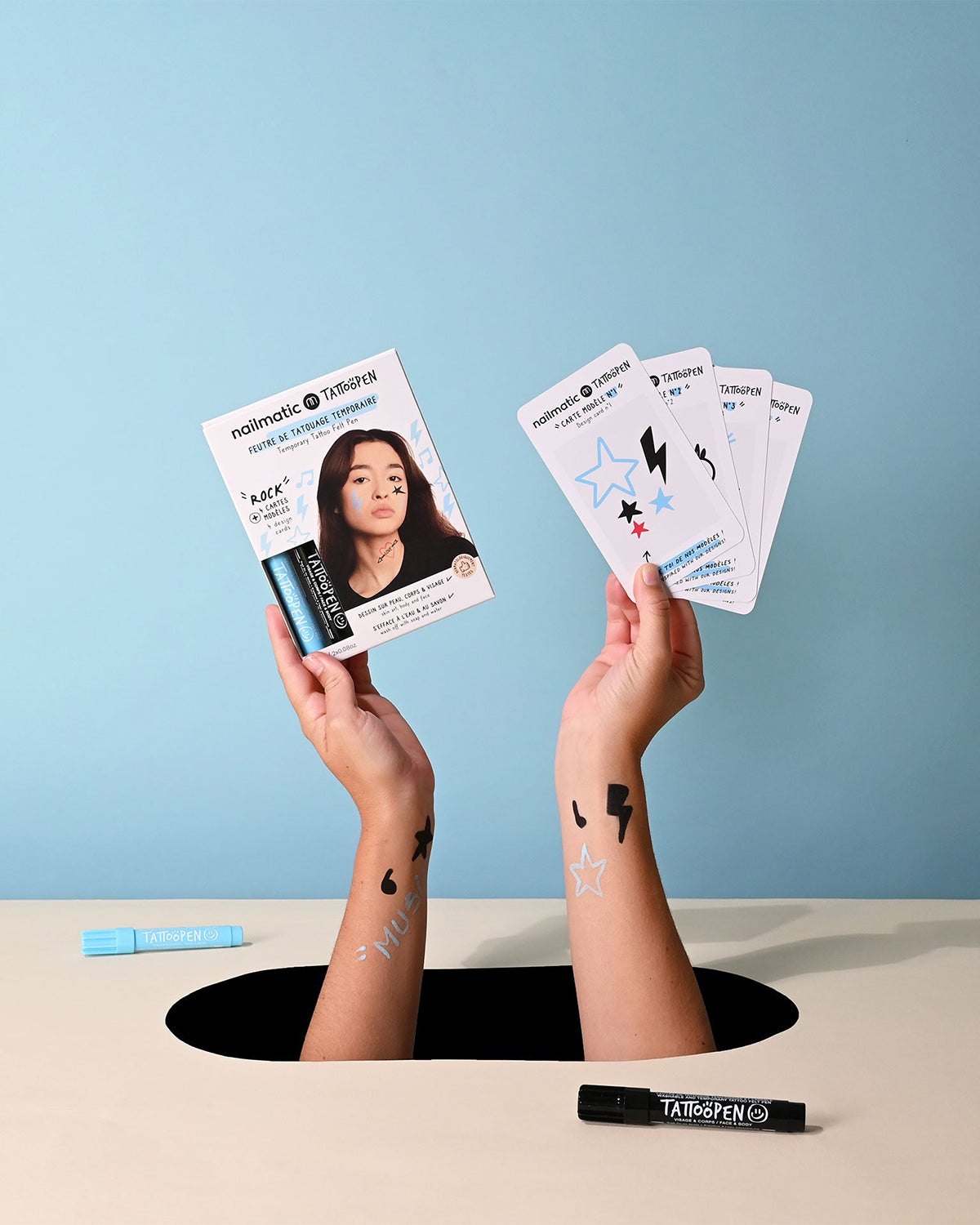 Tattoo Pen Set For Kids Rock