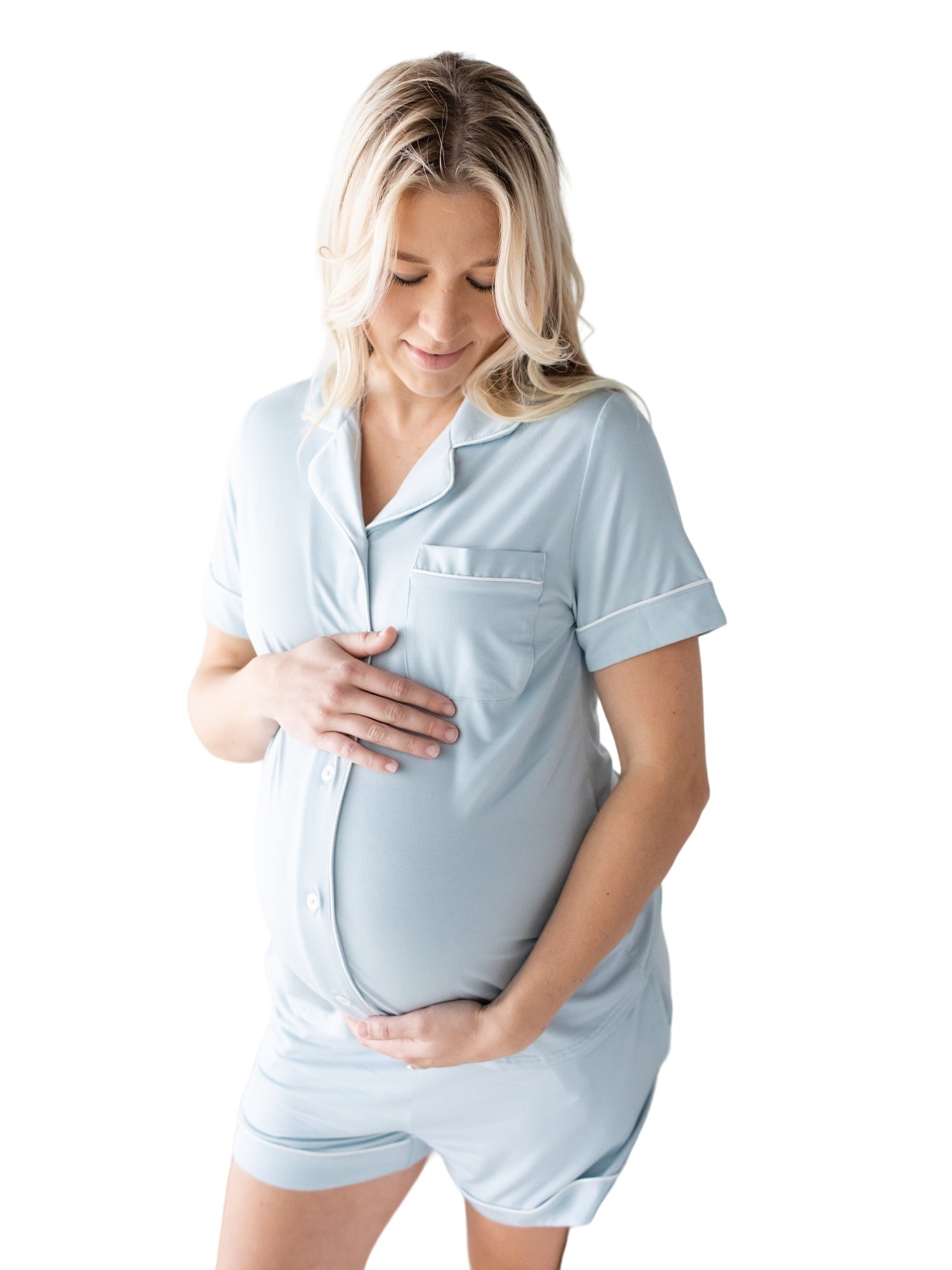 Clea Bamboo Short Sleeve Pajama Set | Mist