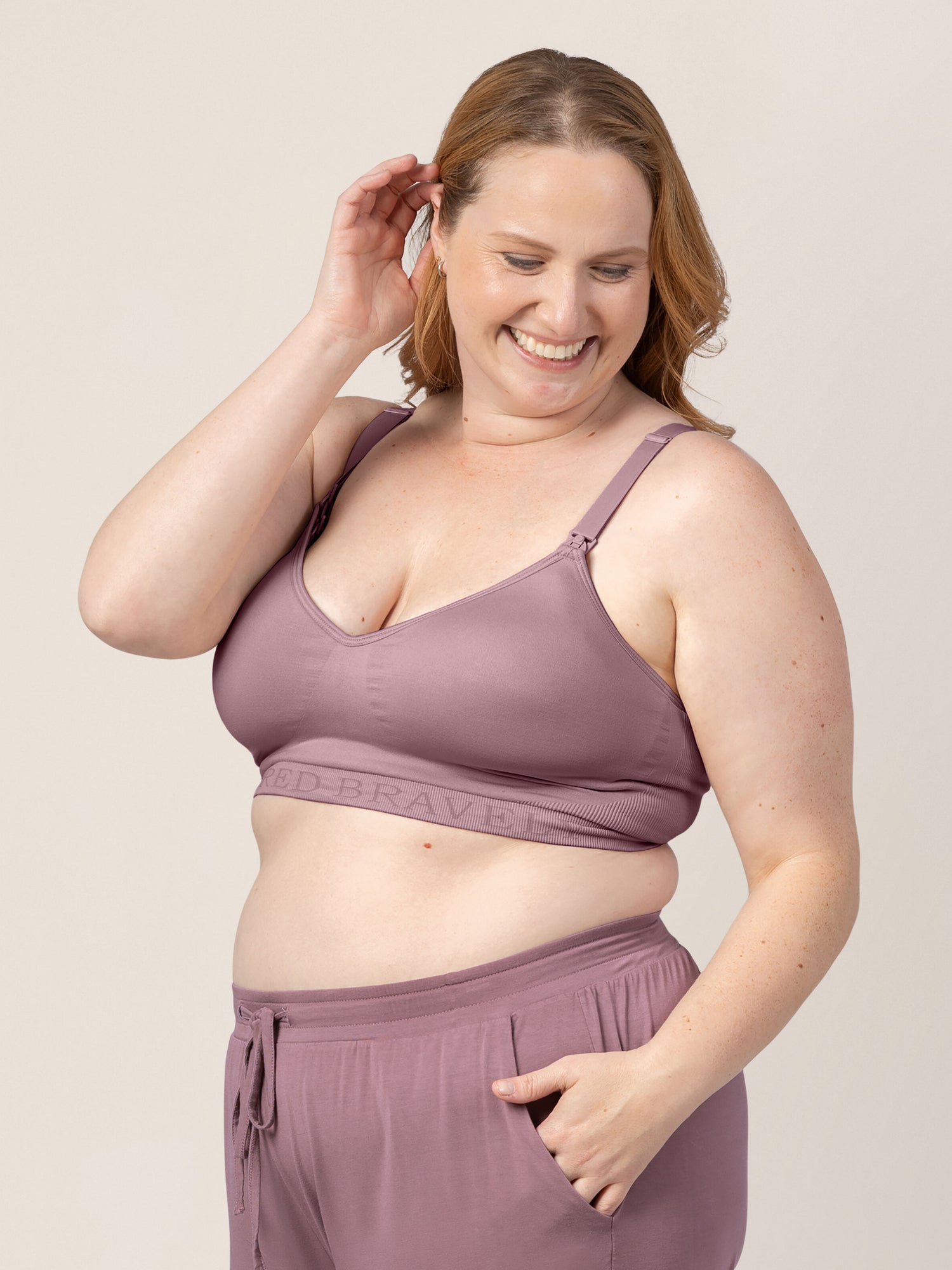 Signature Sublime® Contour Hands-free Pumping & Nursing Bra | Twilight