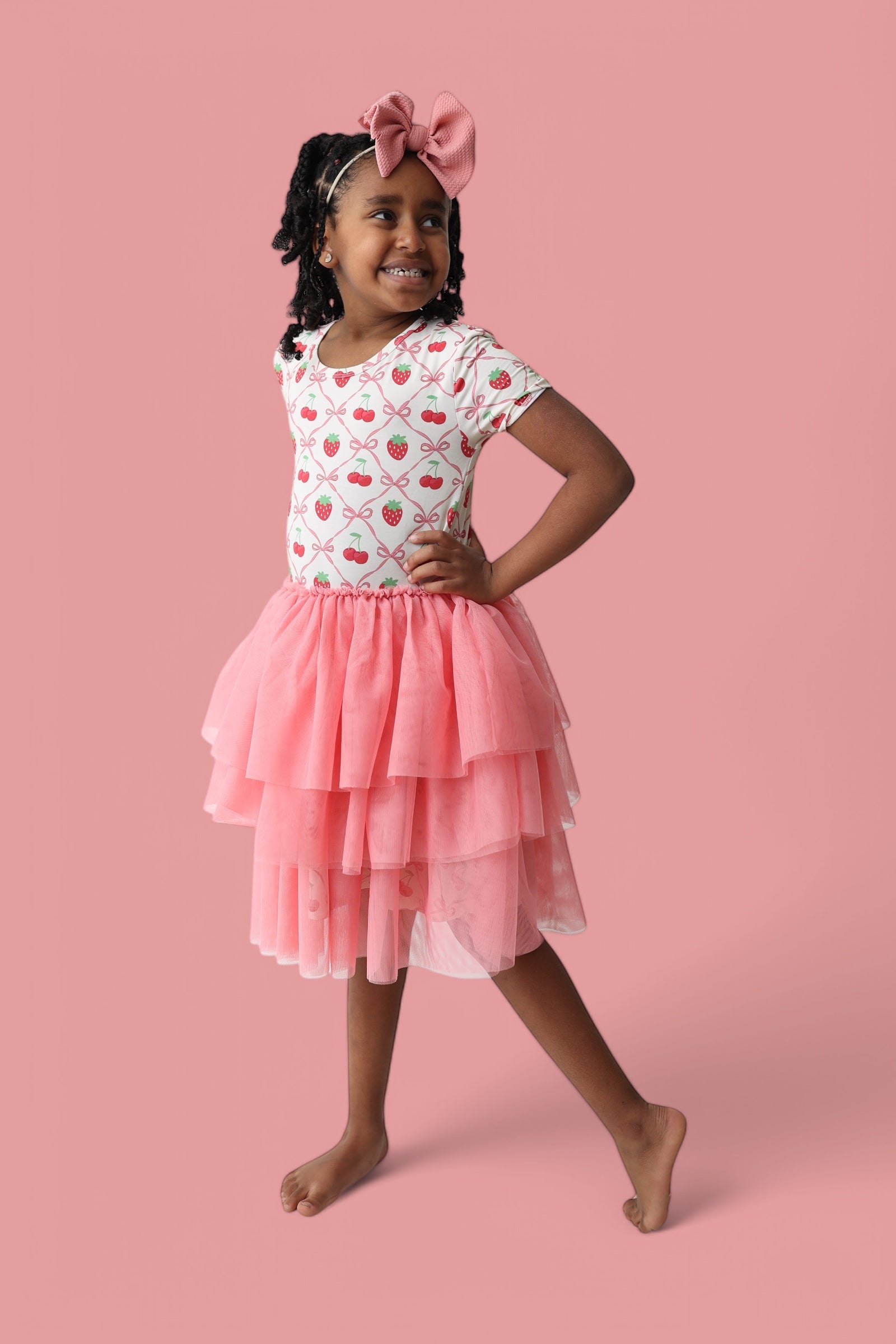 Cherry Bow Berry Dream Tutu Dress