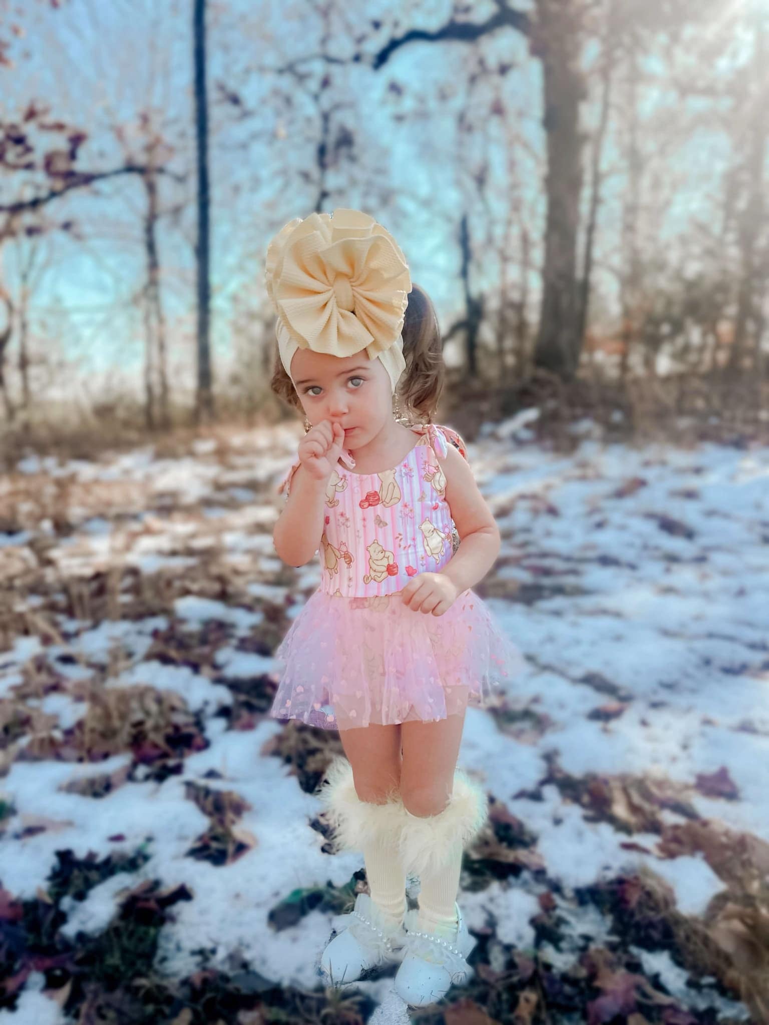 Classic Pooh Mesh Romper