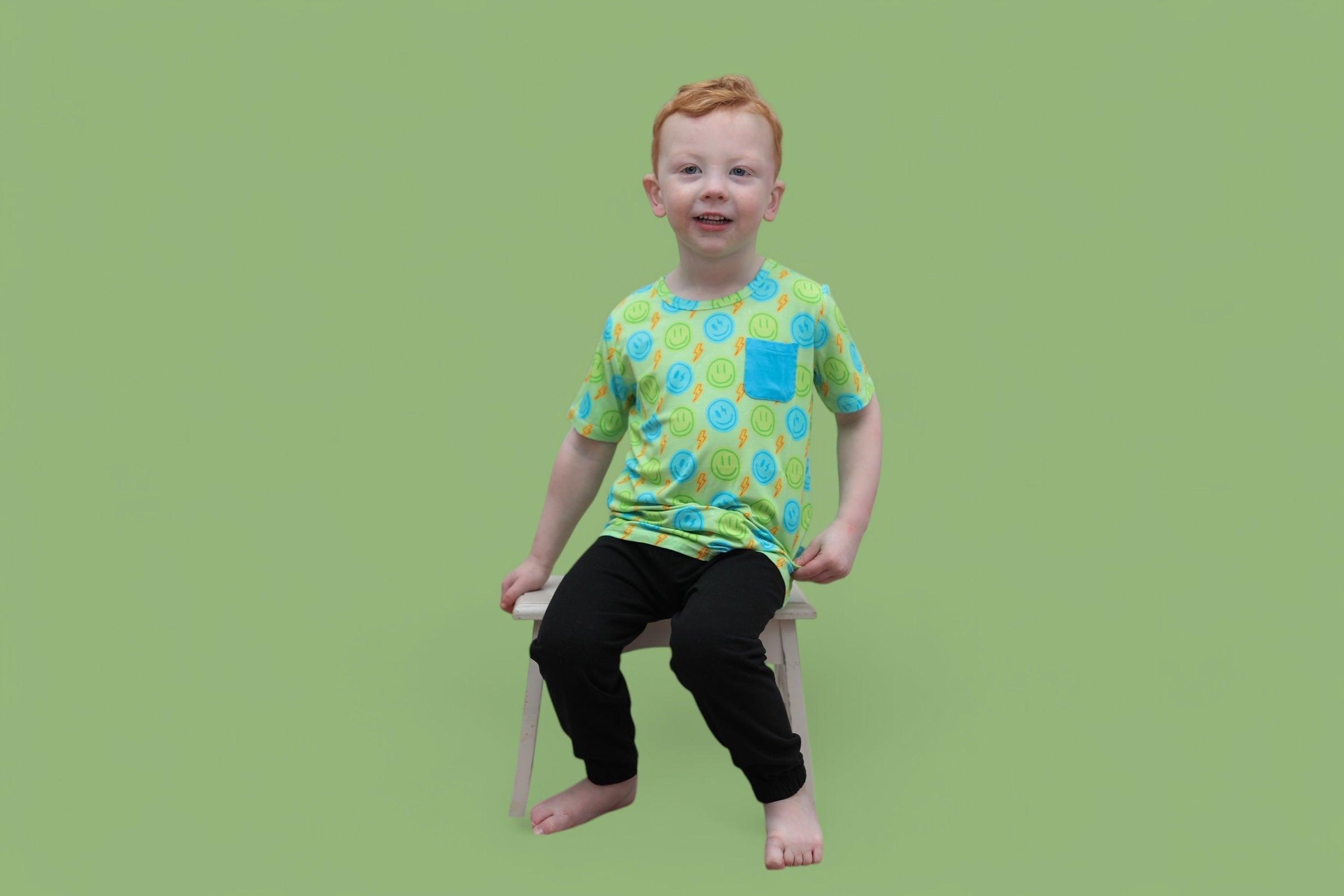 Neon Smiles Dream Pocket Tee