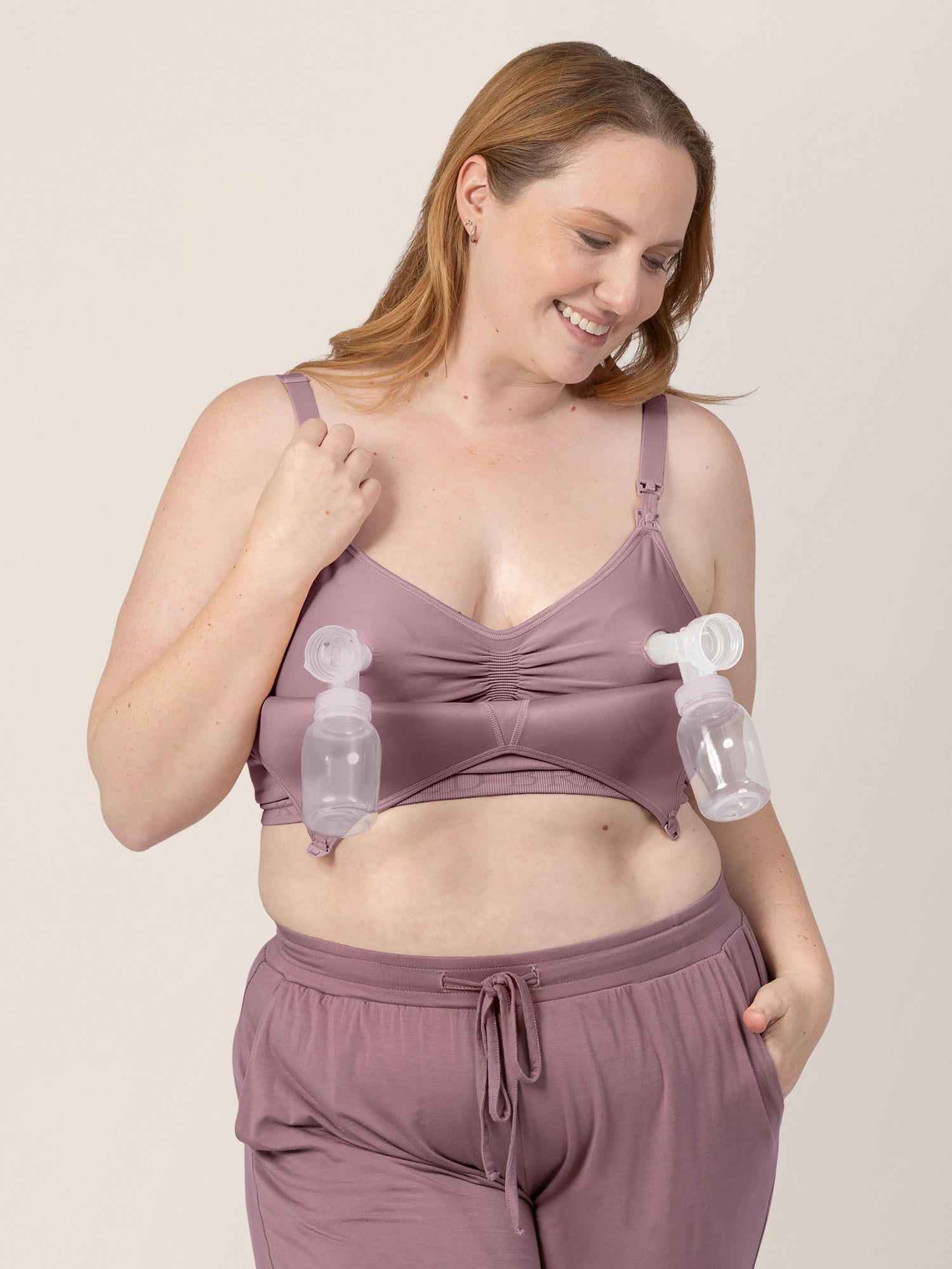 Signature Sublime® Contour Hands-free Pumping & Nursing Bra | Twilight