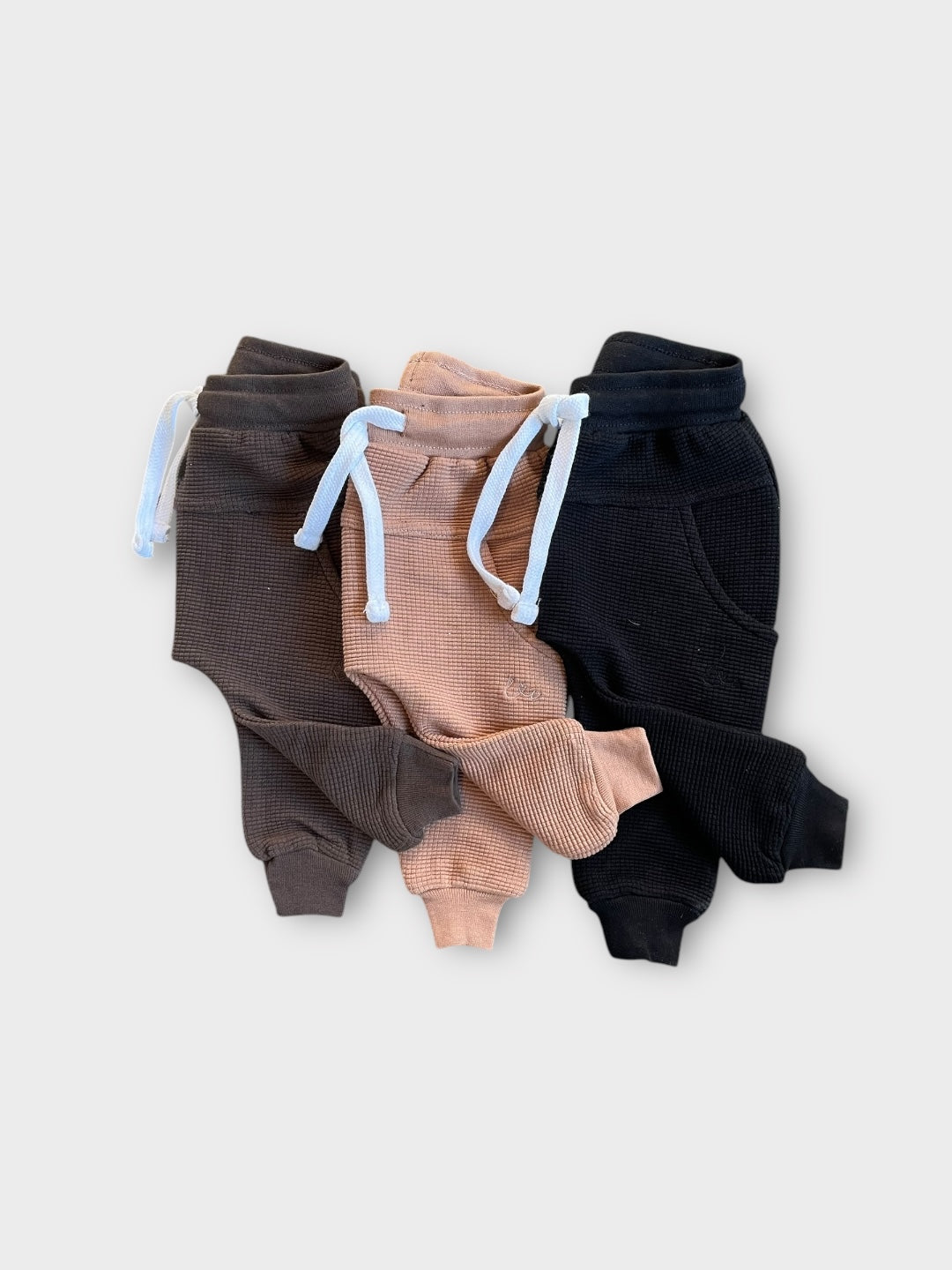 Umber Waffle Knit Joggers