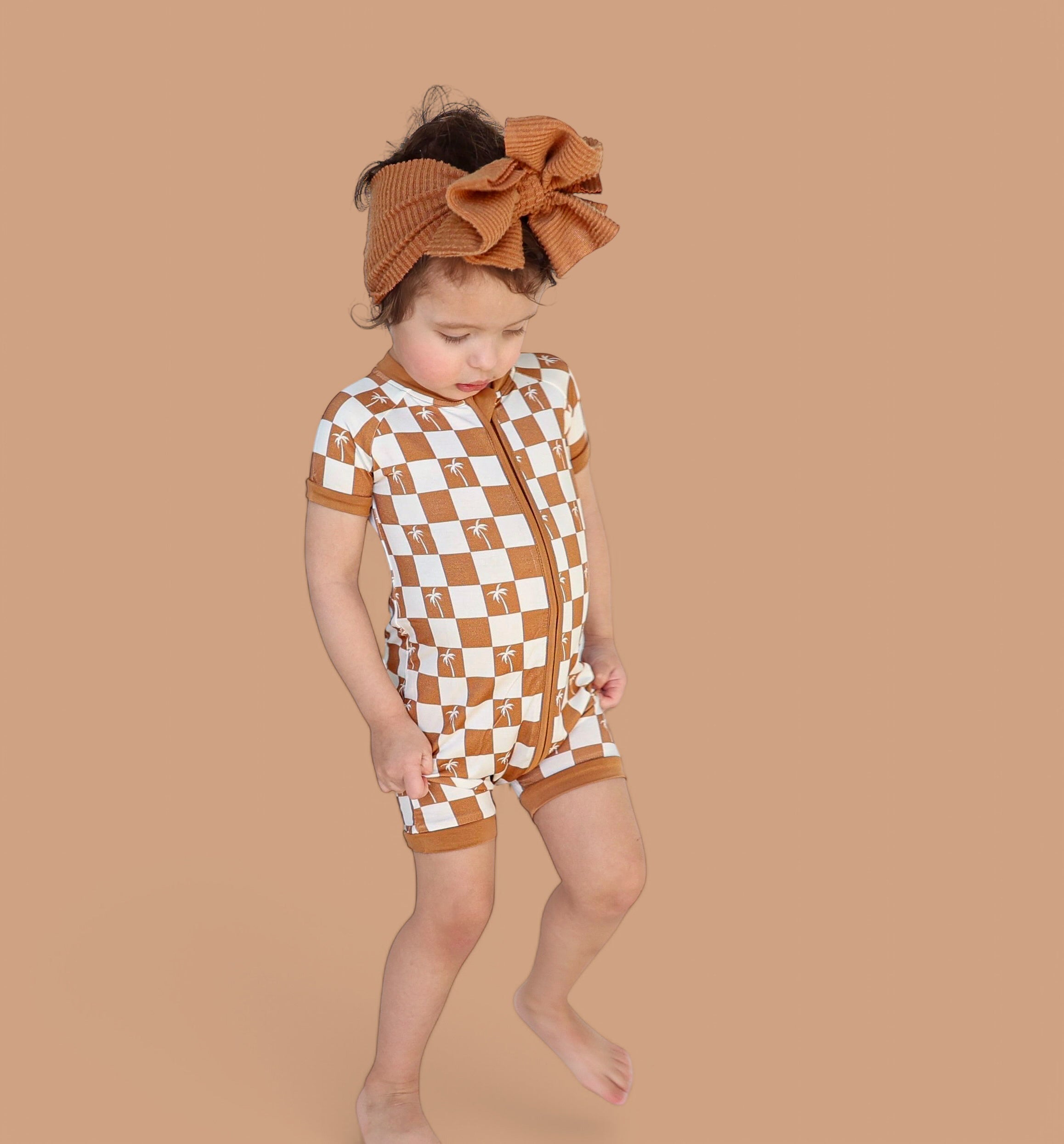 Exclusive Sandy Beach Checkers Dream Shortie