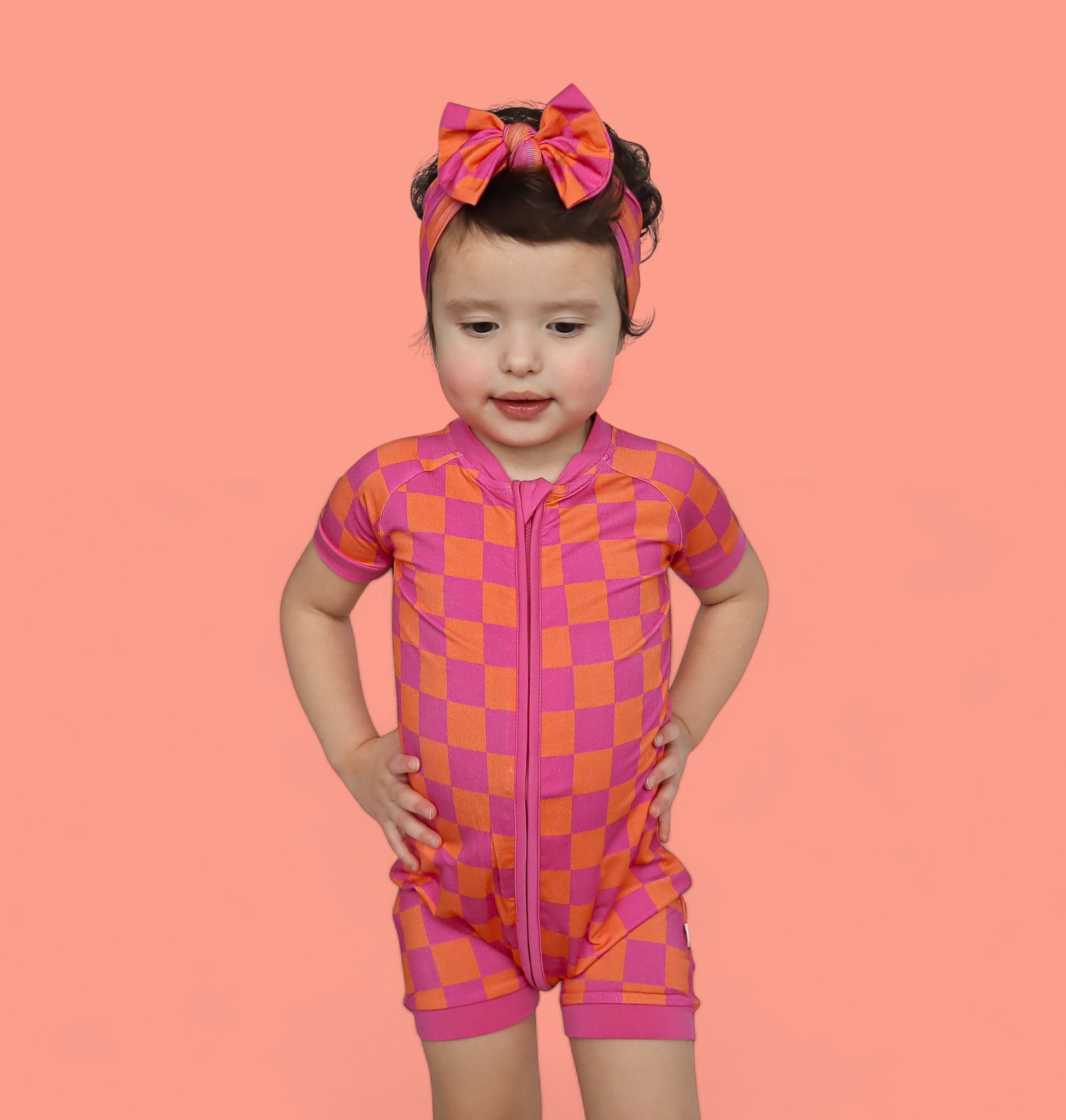 Neon Dreams Checkers Dream Shortie