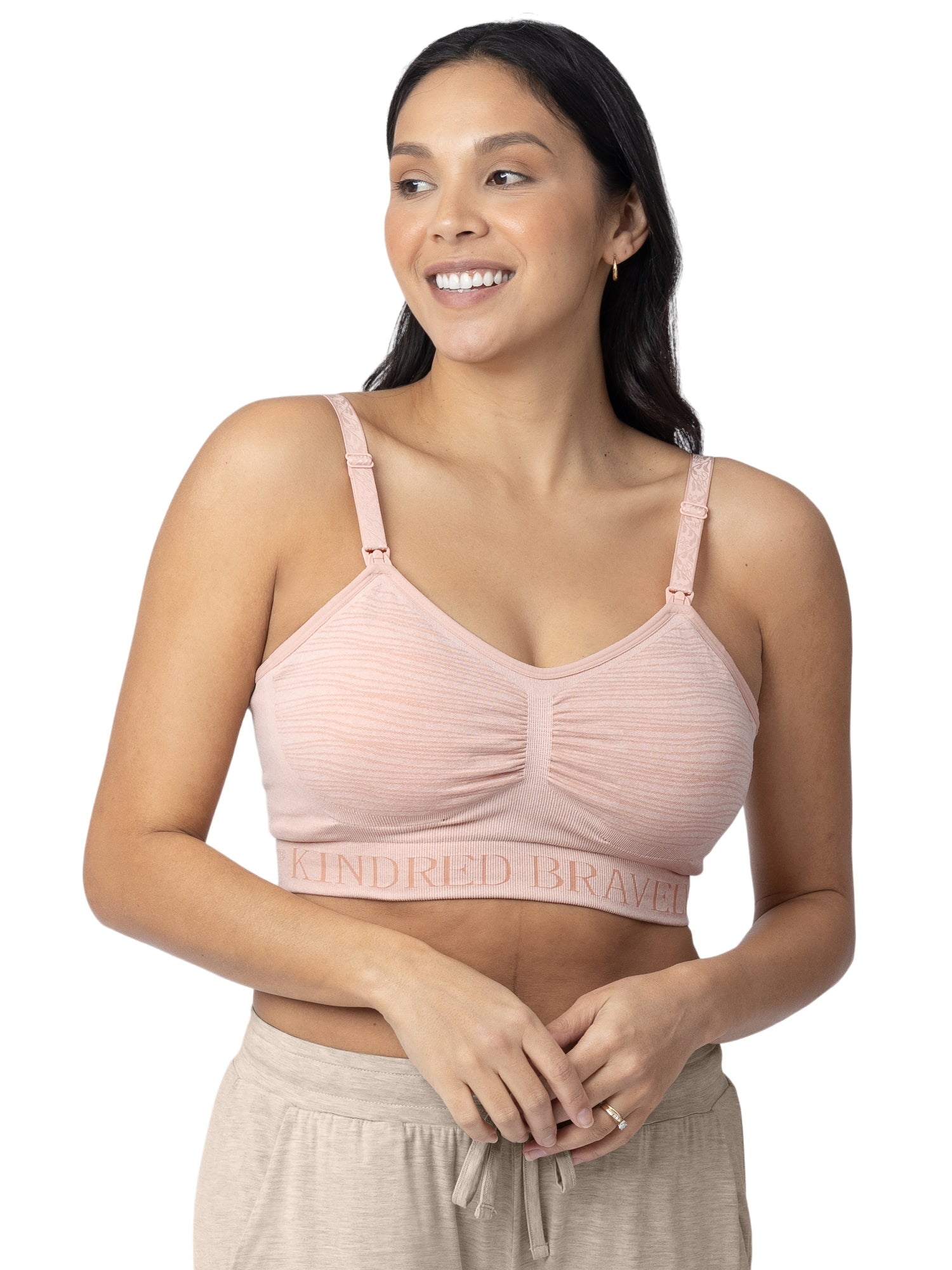 Sublime® Hands-free Pumping & Nursing Bra | Pink Heather