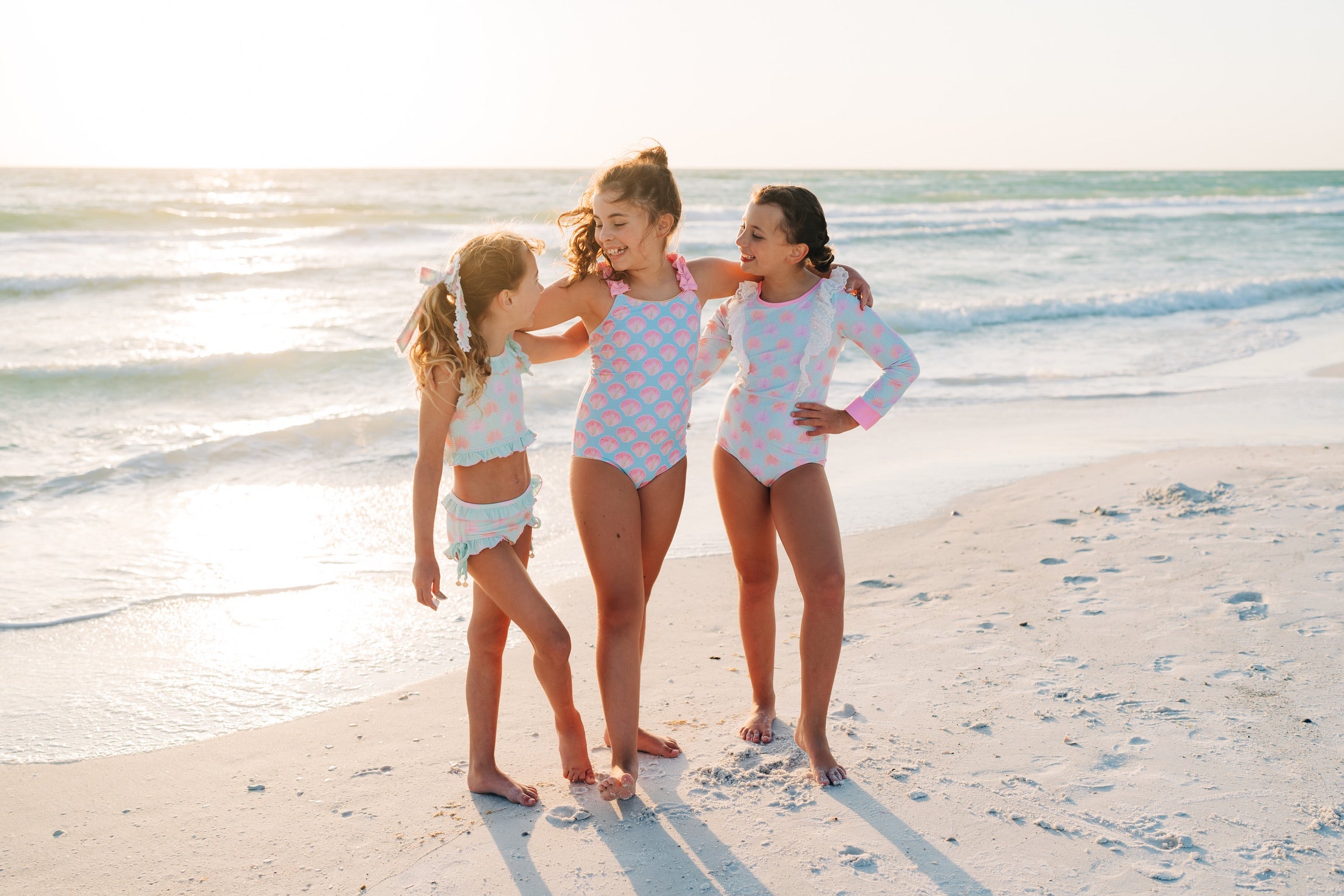 Palm Paradise One Piece Rashguard Suit