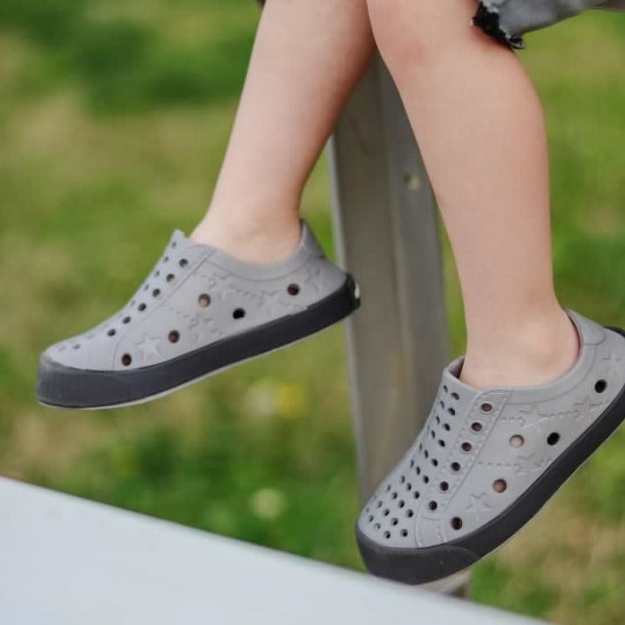 Toddler Perforated Slip On Water Sneakers in Champagne - Mervin