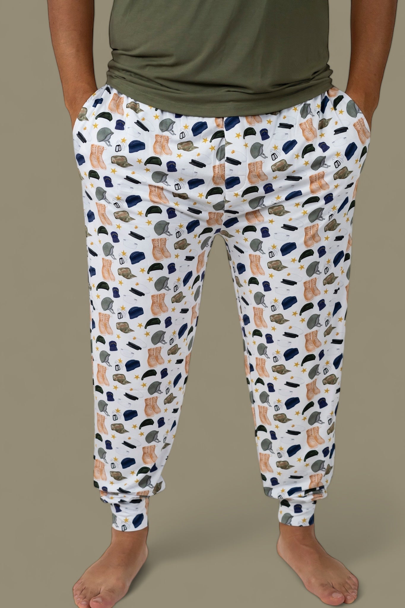 Thank You For Your Service Short Sleeve Men's Dream Jogger Set