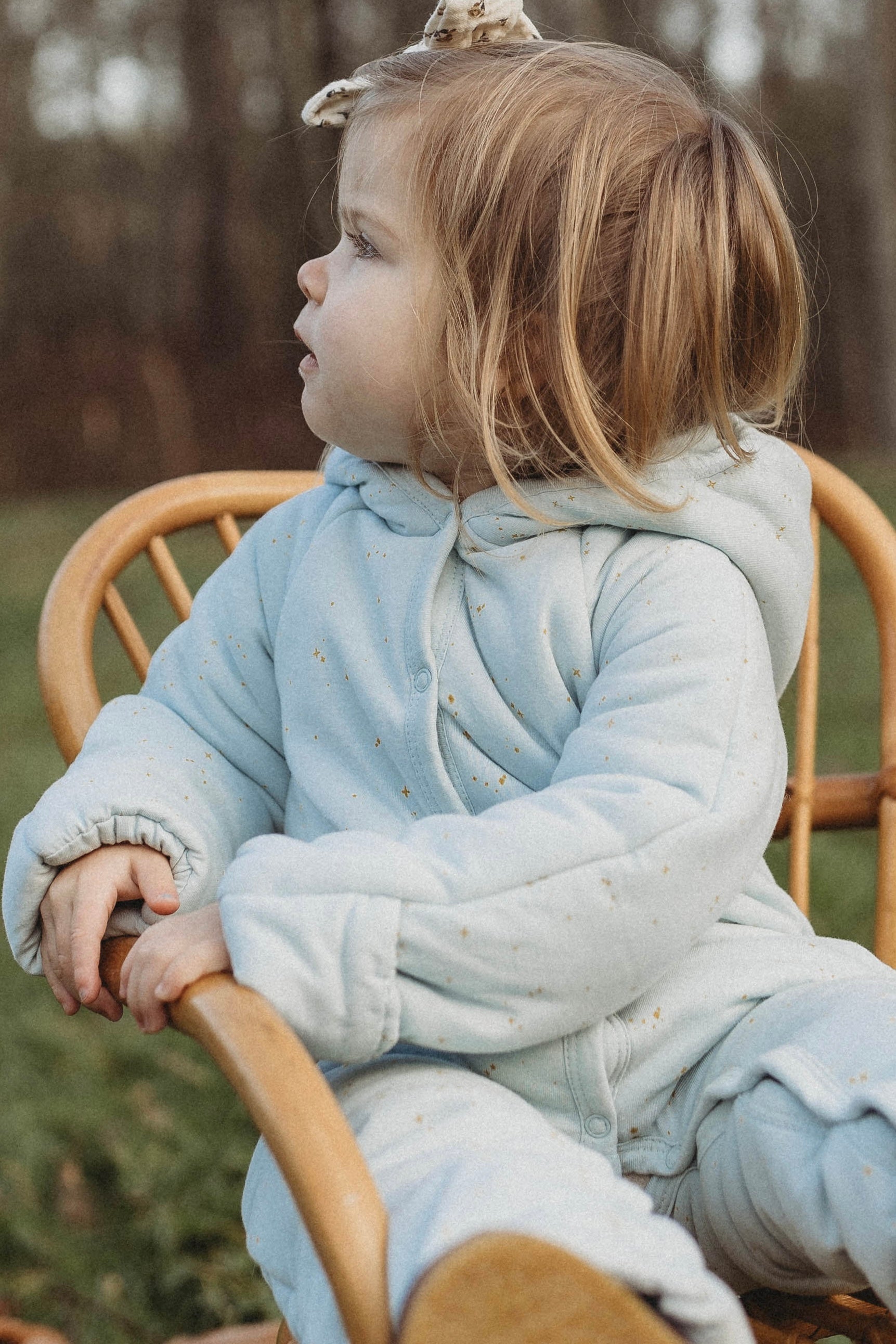 Étoile | Organic Cotton Plush Onesie | Frozen Dew