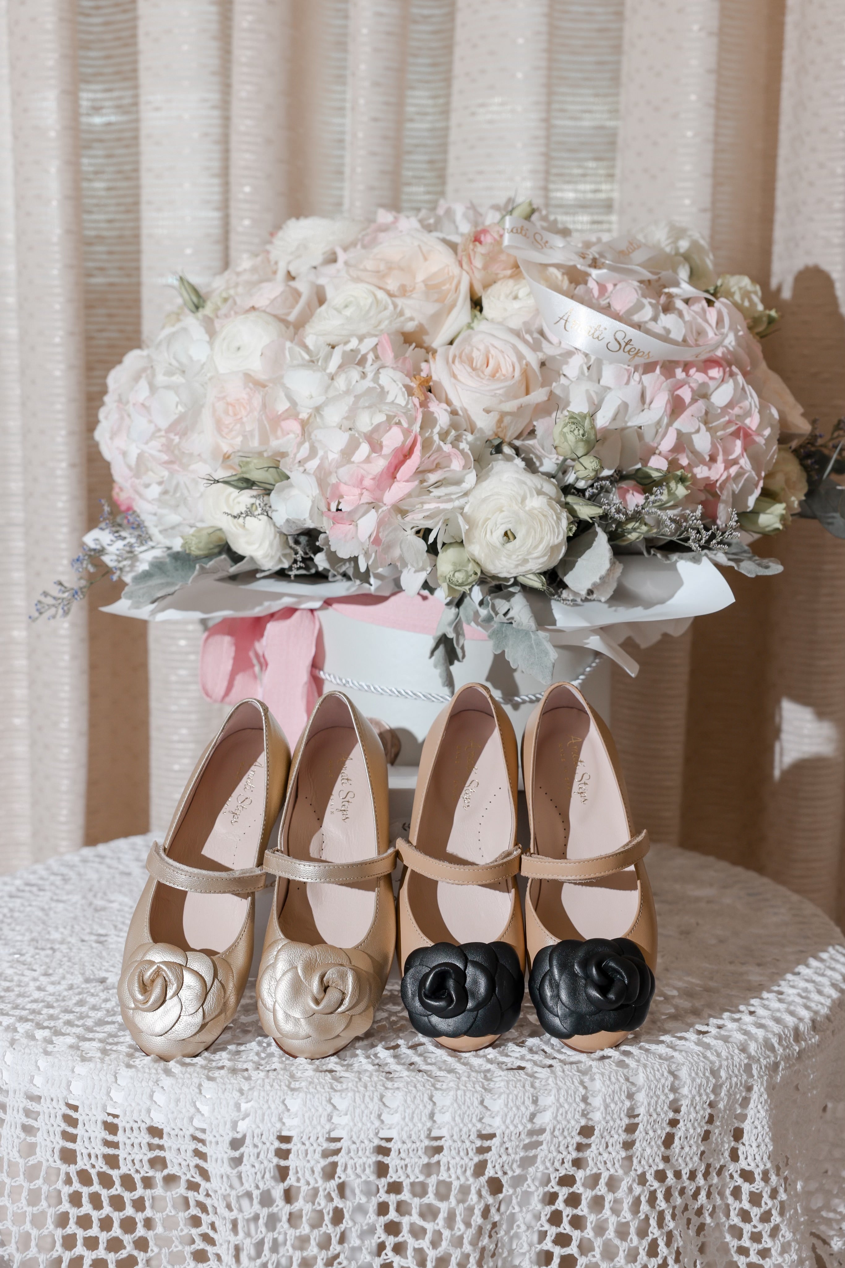 Camille- Tan/black Leather Mary Jane Shoes