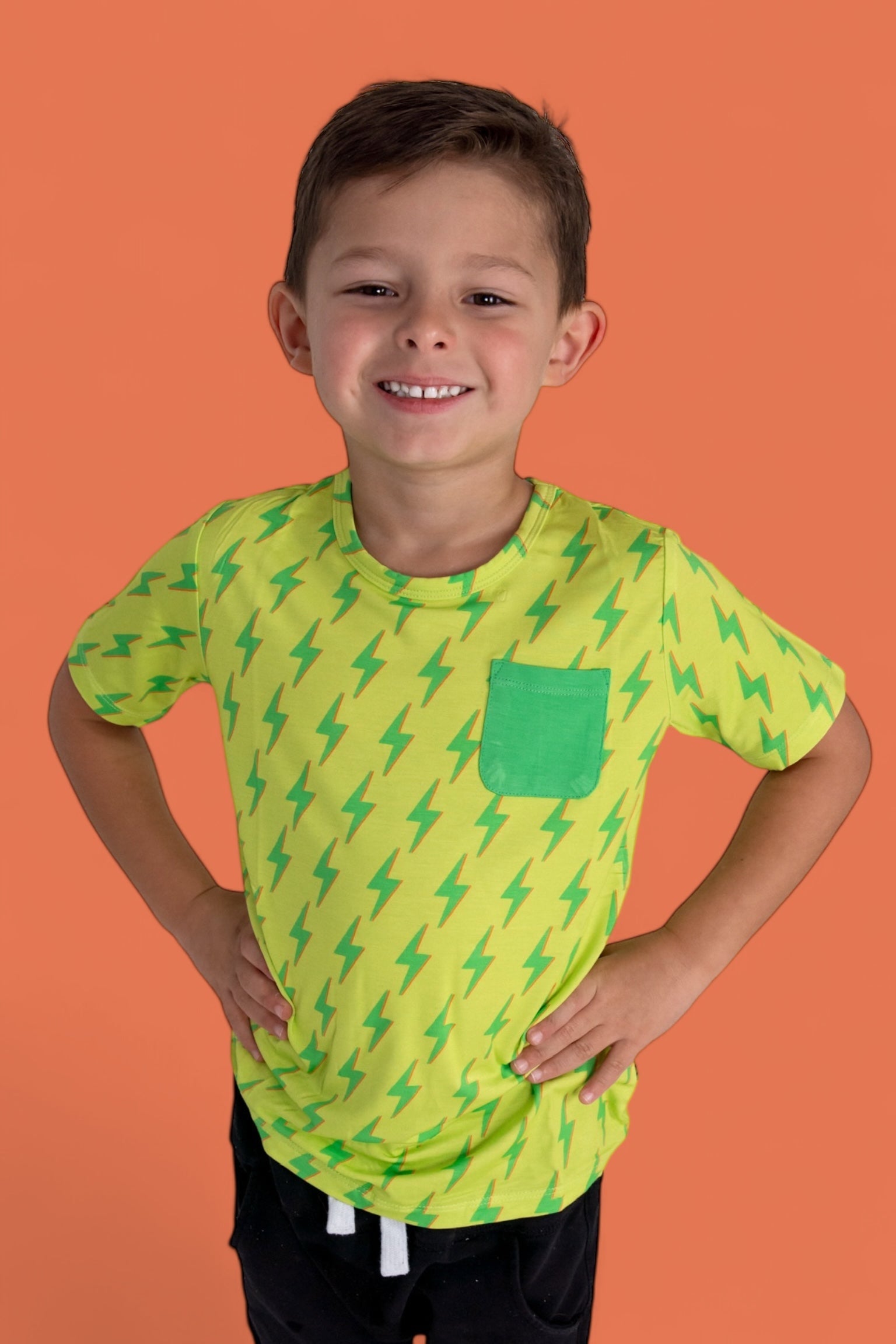 Bright Bolts Dream Pocket Tee