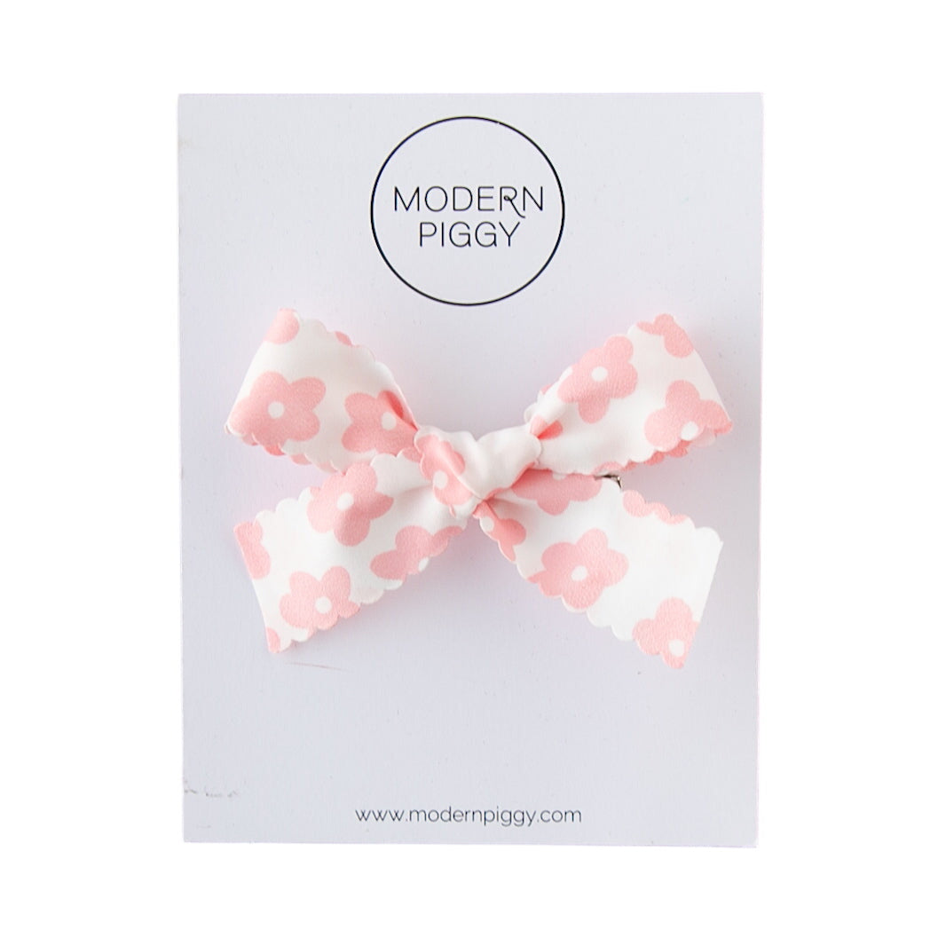 Mod Daisy - Pink | Ribbon Bow