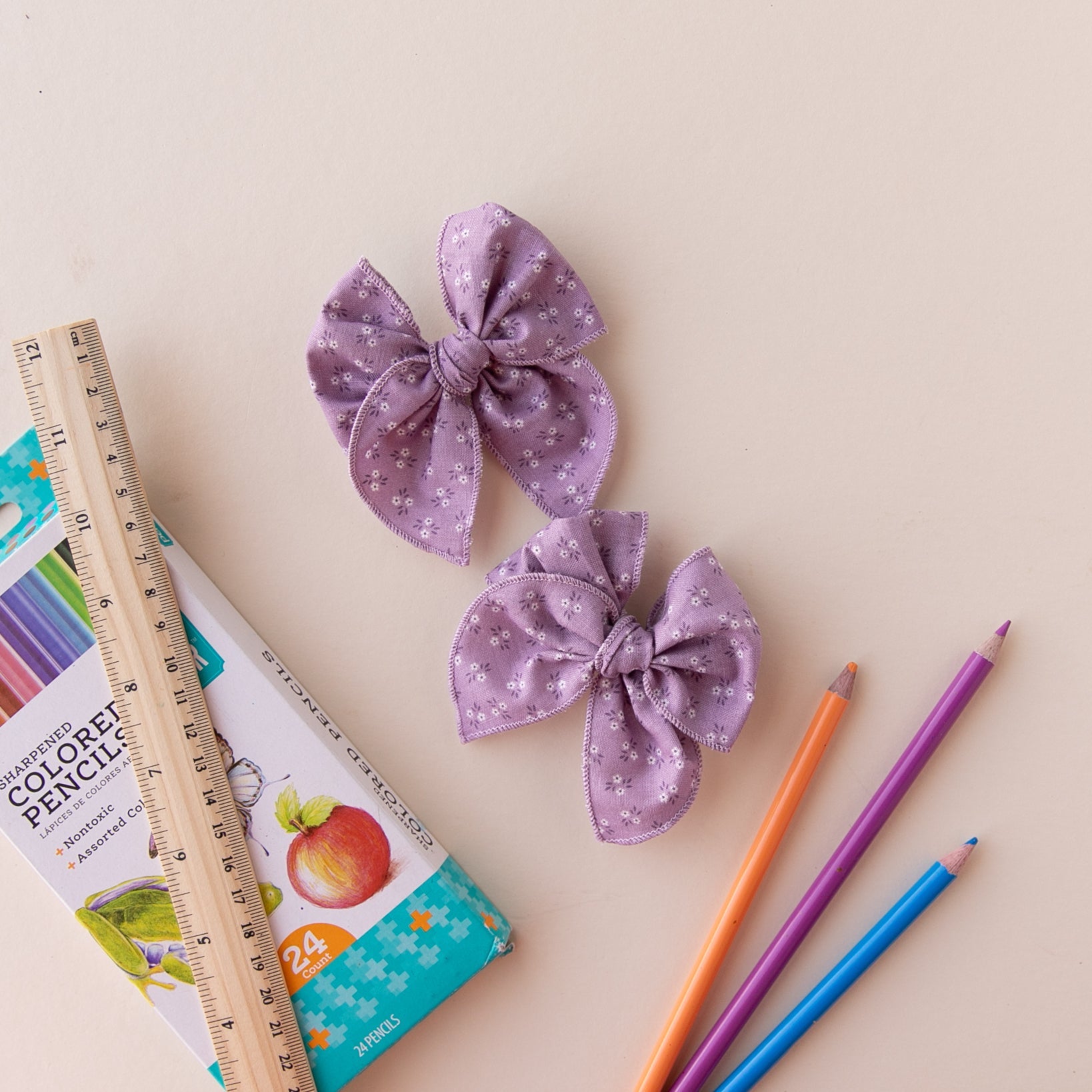 Violet | Pigtail Set - Petite Party Bow