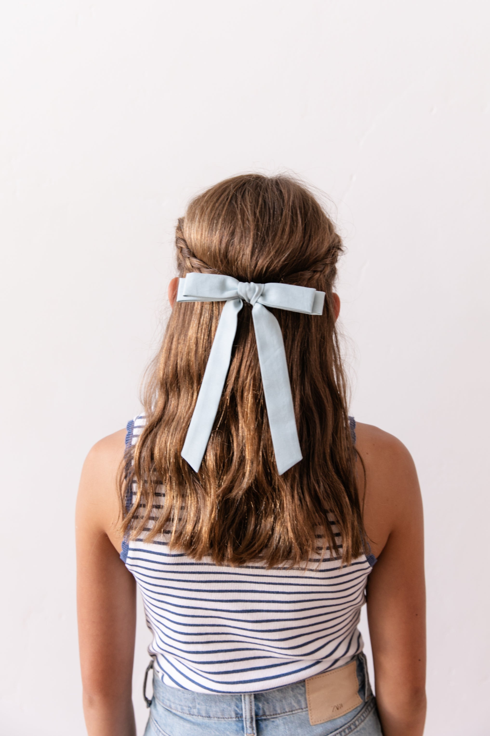 Faded Denim | Schoolgirl Bow