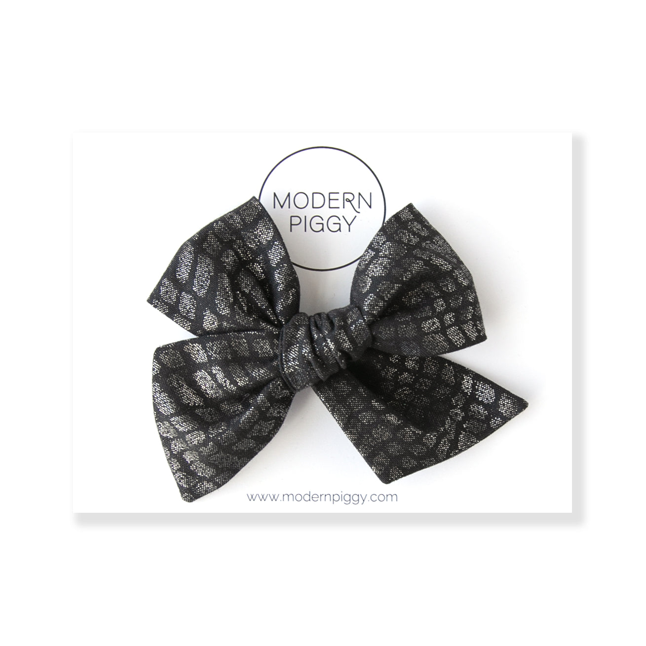 Snake Skin | Oversized Hand-tied Bow