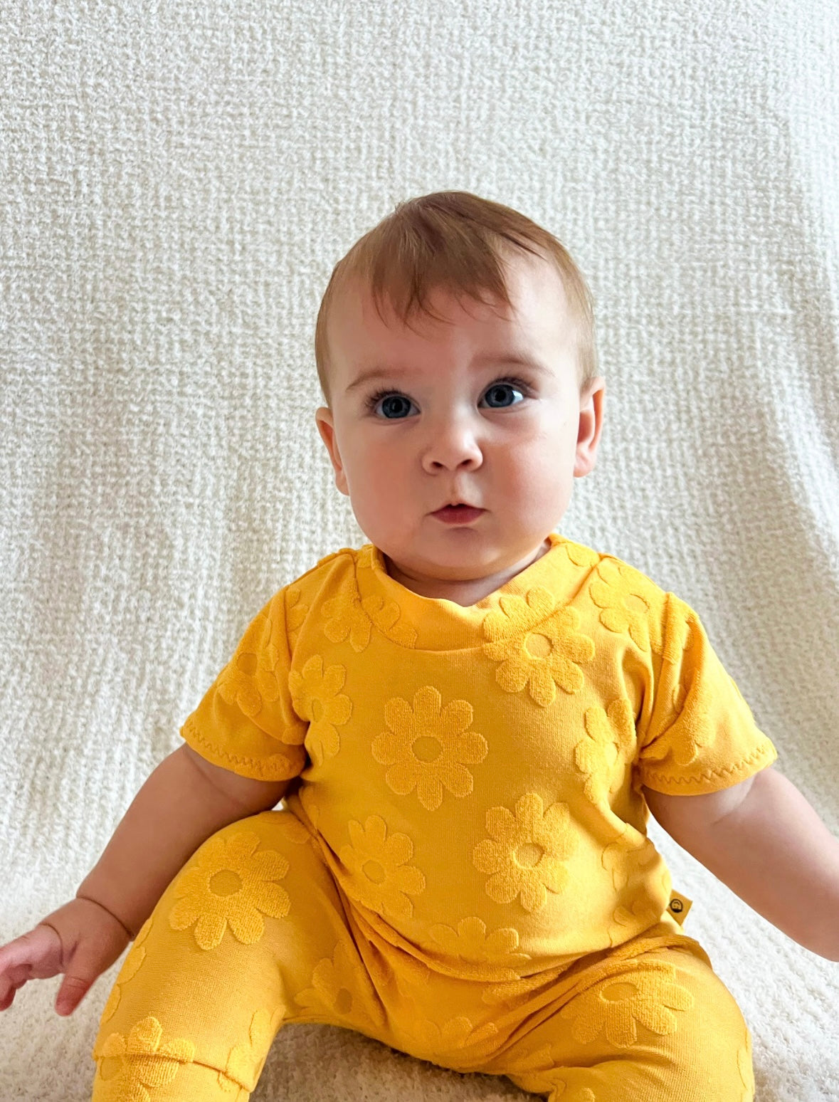 Groovy Bloom Textured Harem Rompers