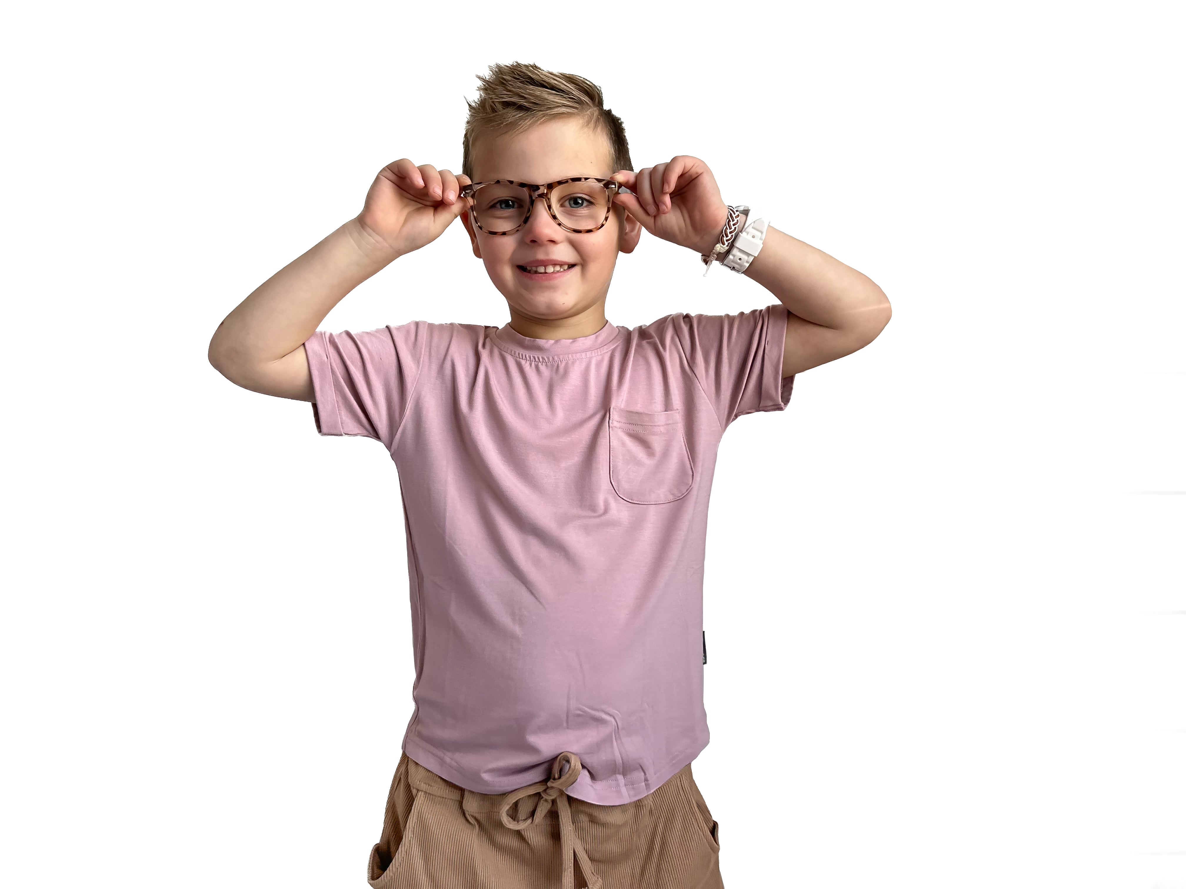 Bamboo Pocket Tee - Desert Rose