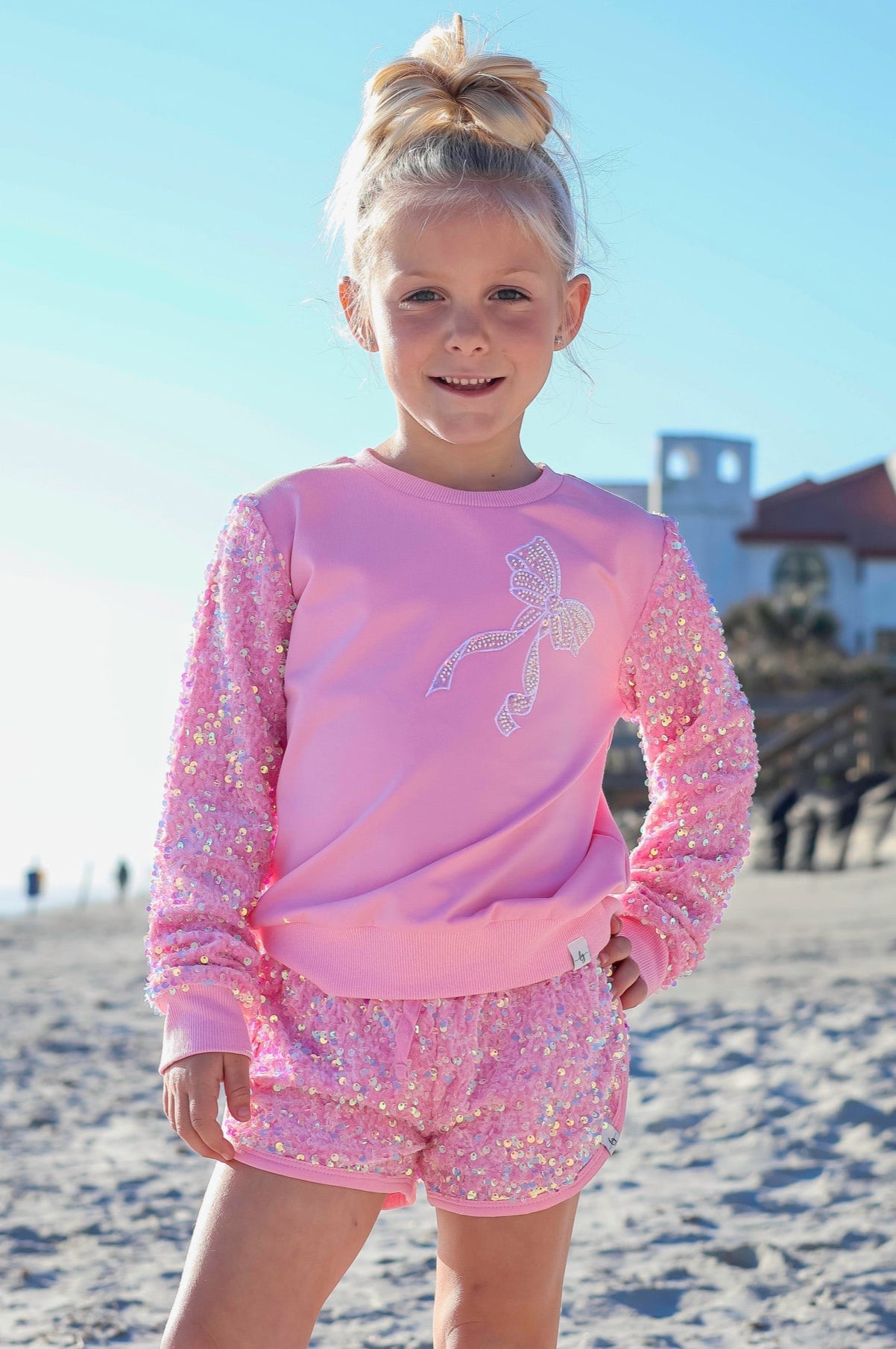 *preorder-mid July Delivery* Sparkle Sport Set ~ Bow