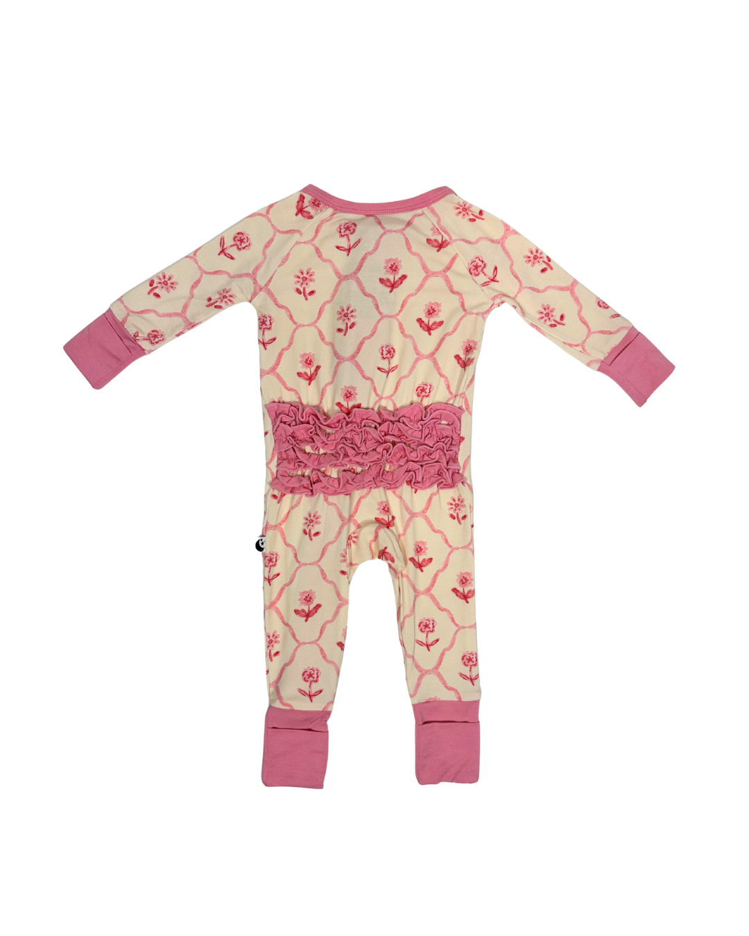 Blush & Bloom - Zipper Footie Pajamas