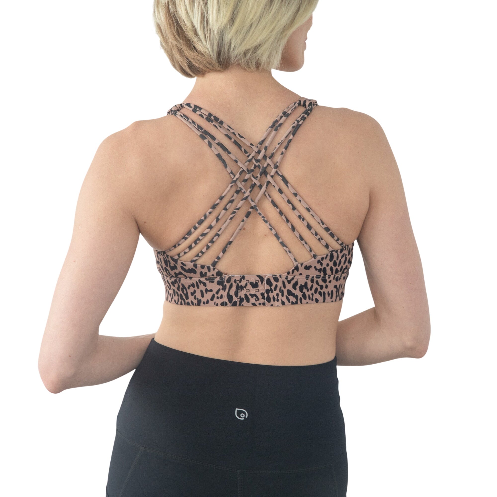 Océane 4 - Medium Support Nursing & Hands Free Pumping Sports Bra (brown Leopard)