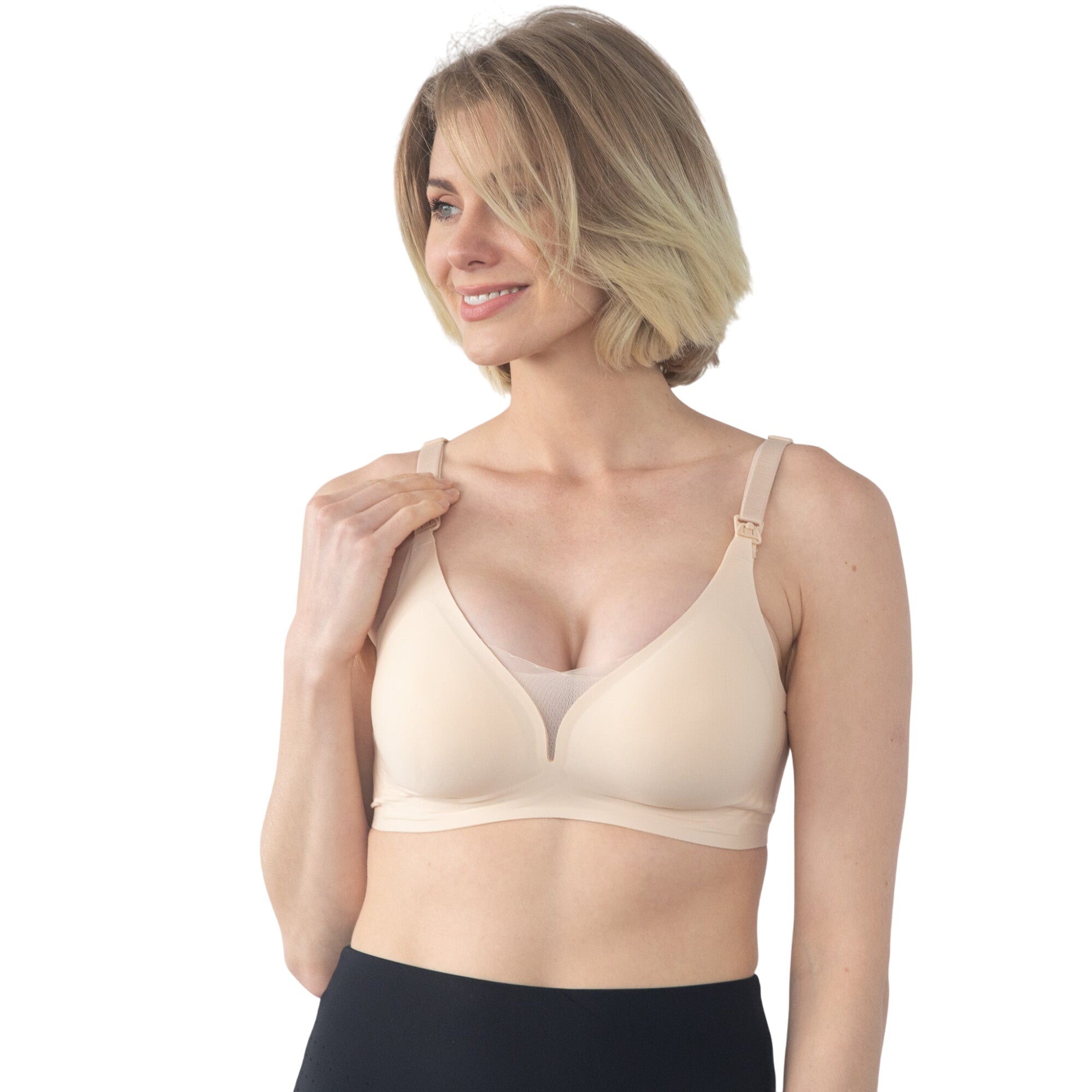 Ella - Mesh Second Skin Nursing Bra (nude)