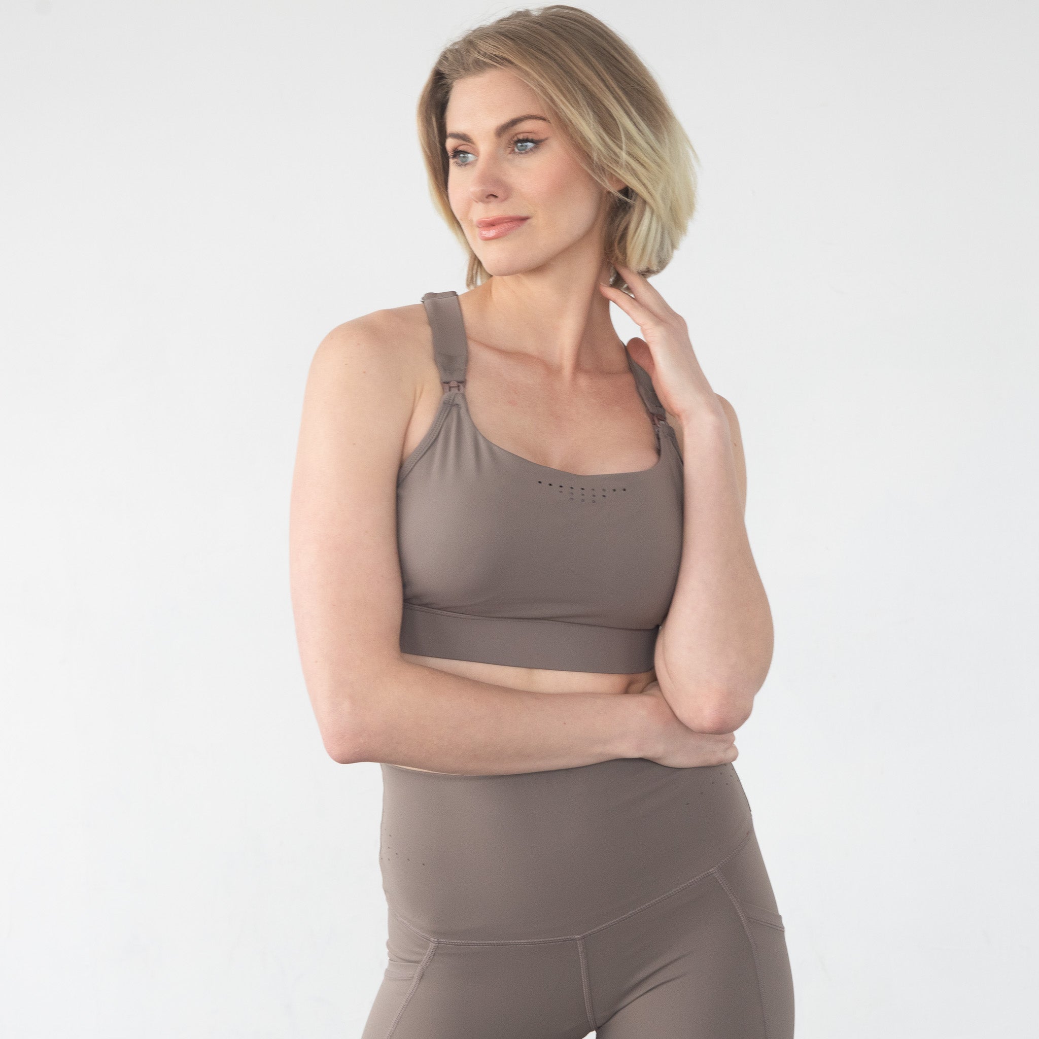 Venice 5 Ultimate Support Full Coverage Nursing & Pumping Sports Bra (nomad)