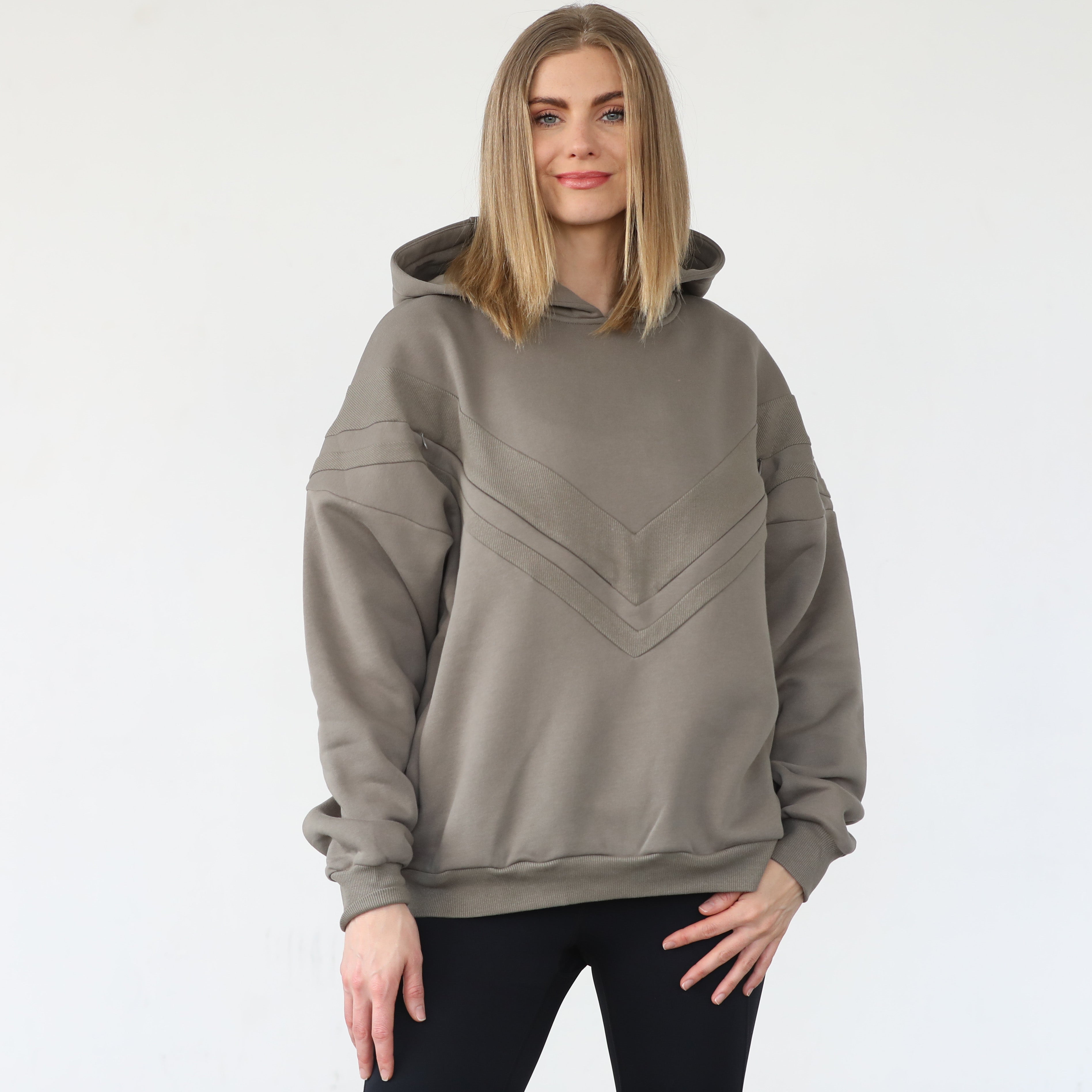 Isabella Ultra Soft Oversized Nursing & Pregnancy Hoodie (wood Ash)