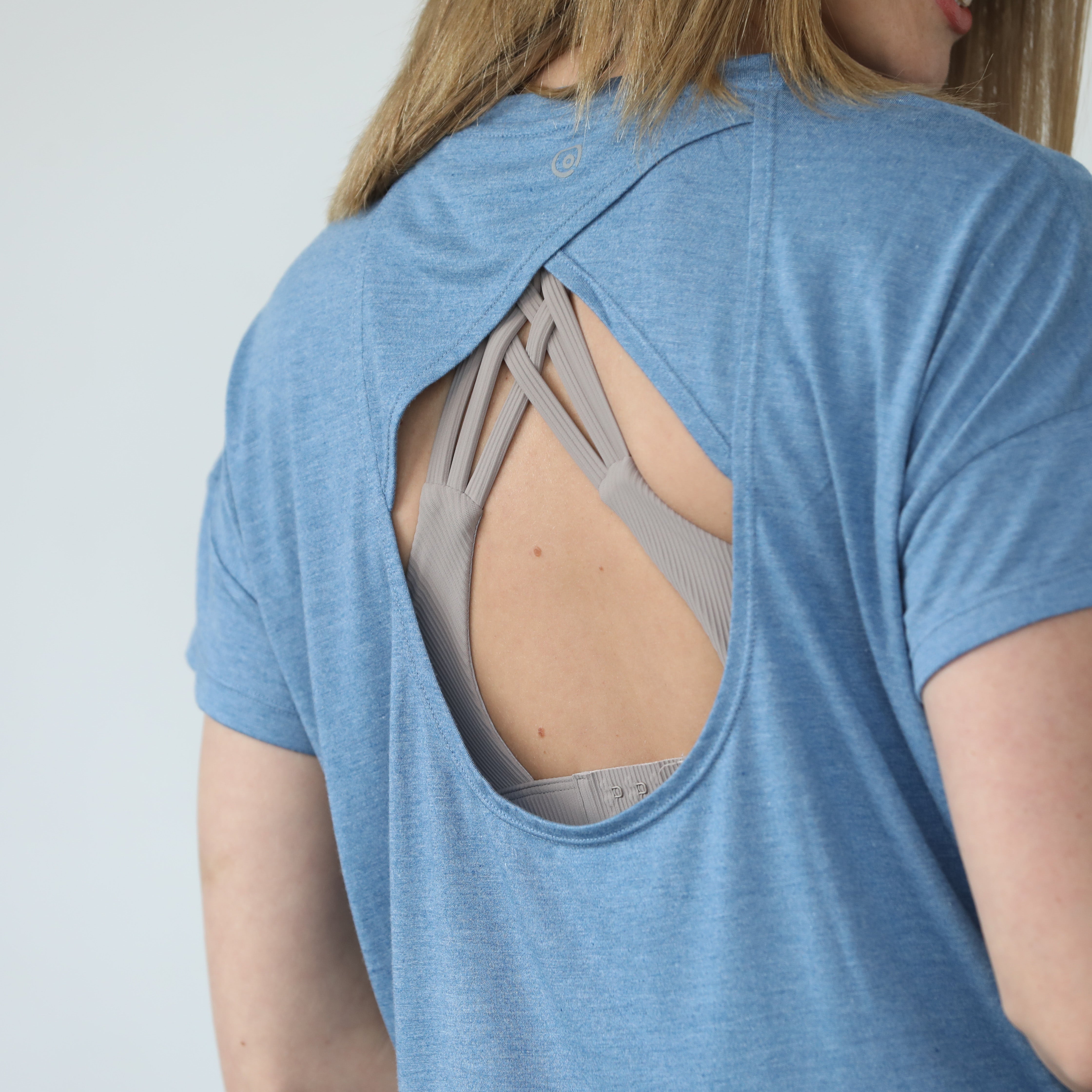 Abigail Short Sleeve Nursing T-shirt (pacific Blue)