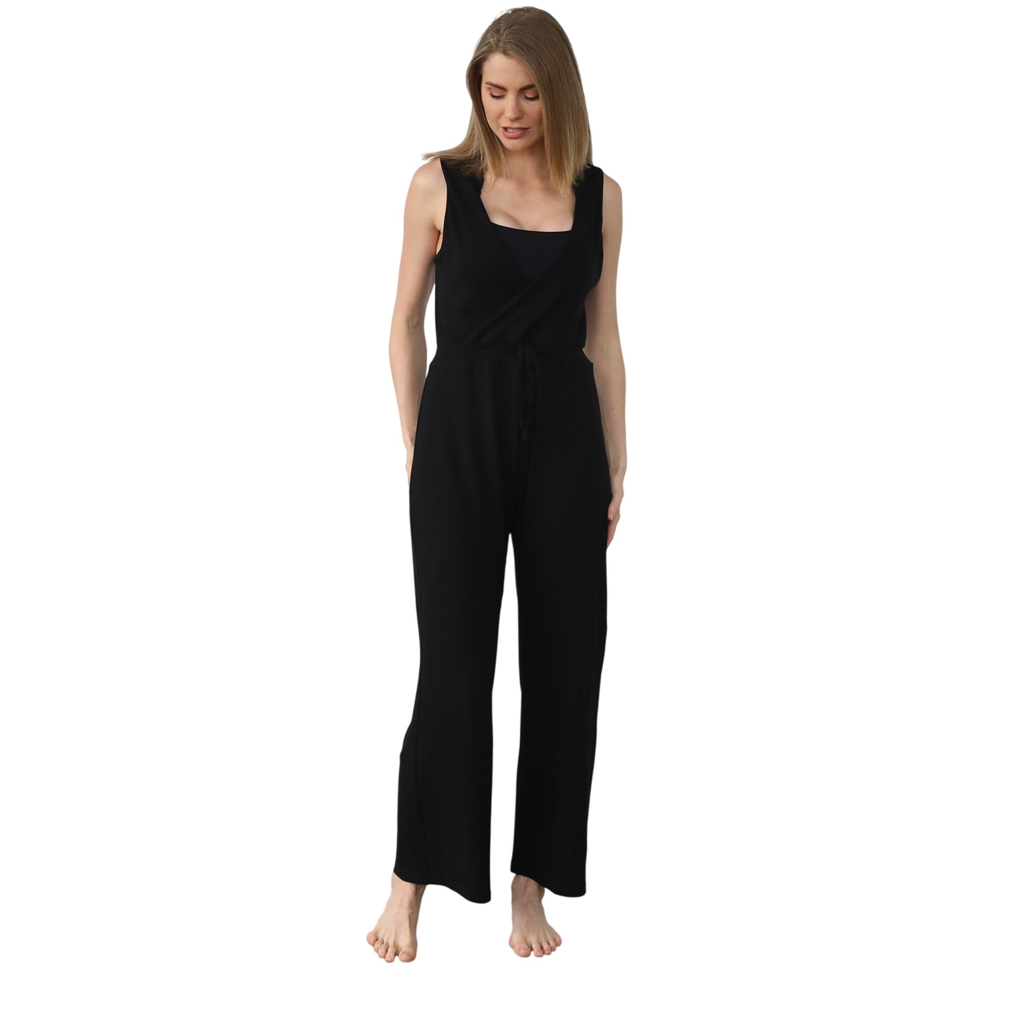 Juliette Nursing Friendly Jumpsuit (noir)