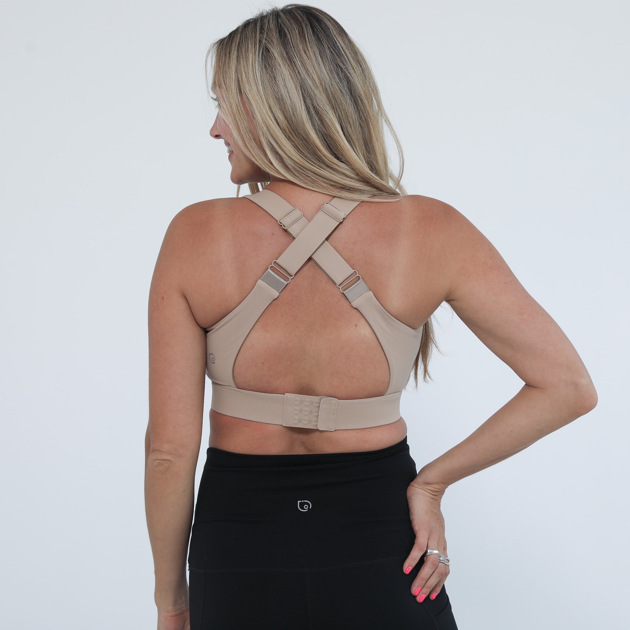 Venice High Impact Full Coverage Nursing Sports Bra (taupe)