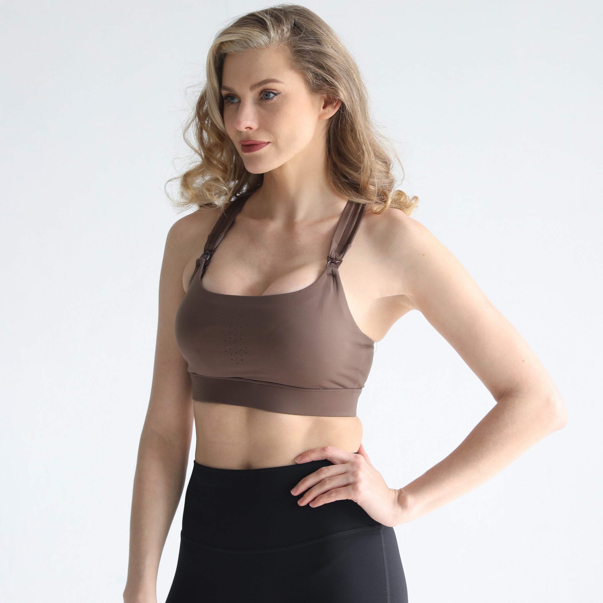 Chloé 4 Running Nursing & Pumping Sports Bra (espresso)