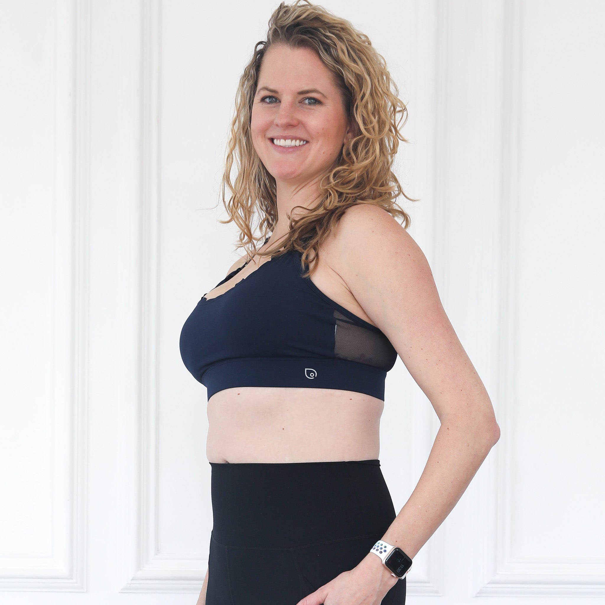 Lucie - Hiit Scalloped High Impact Nursing Sports Bra (night Sky)