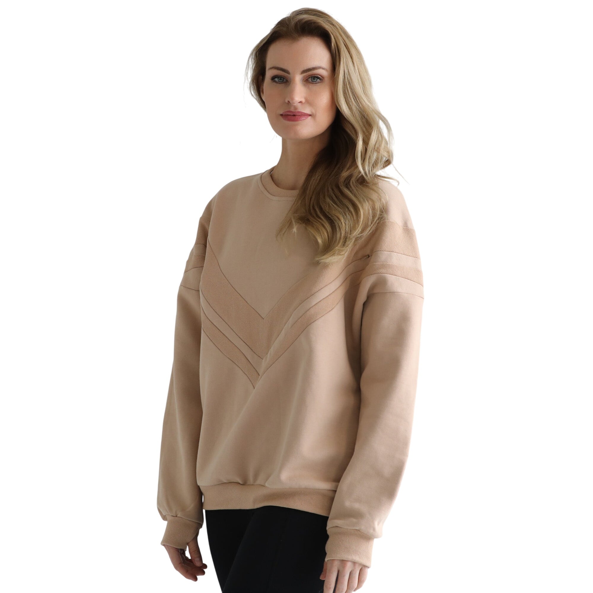 Isabella Oversized Nursing & Pregnancy Sweatshirt (oatmeal)