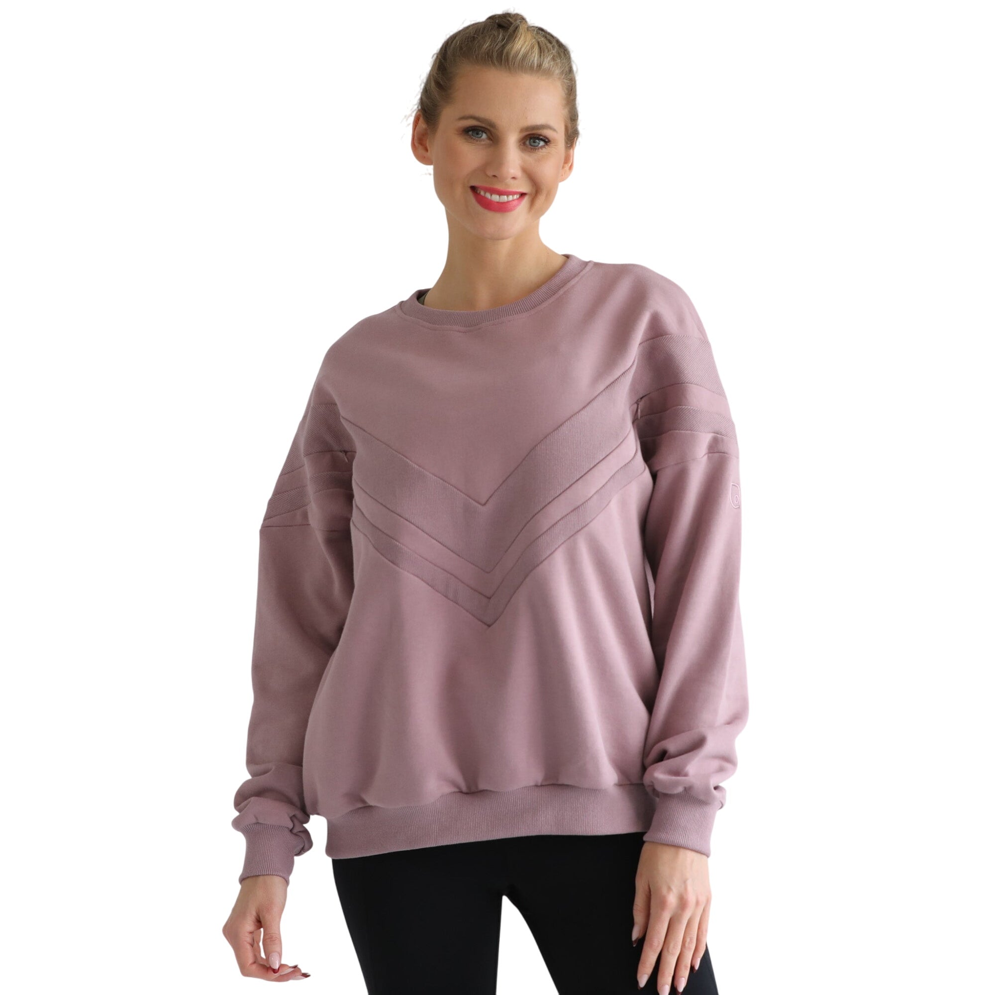 Isabella Oversized Nursing & Pregnancy Sweatshirt (lavender Smoke)