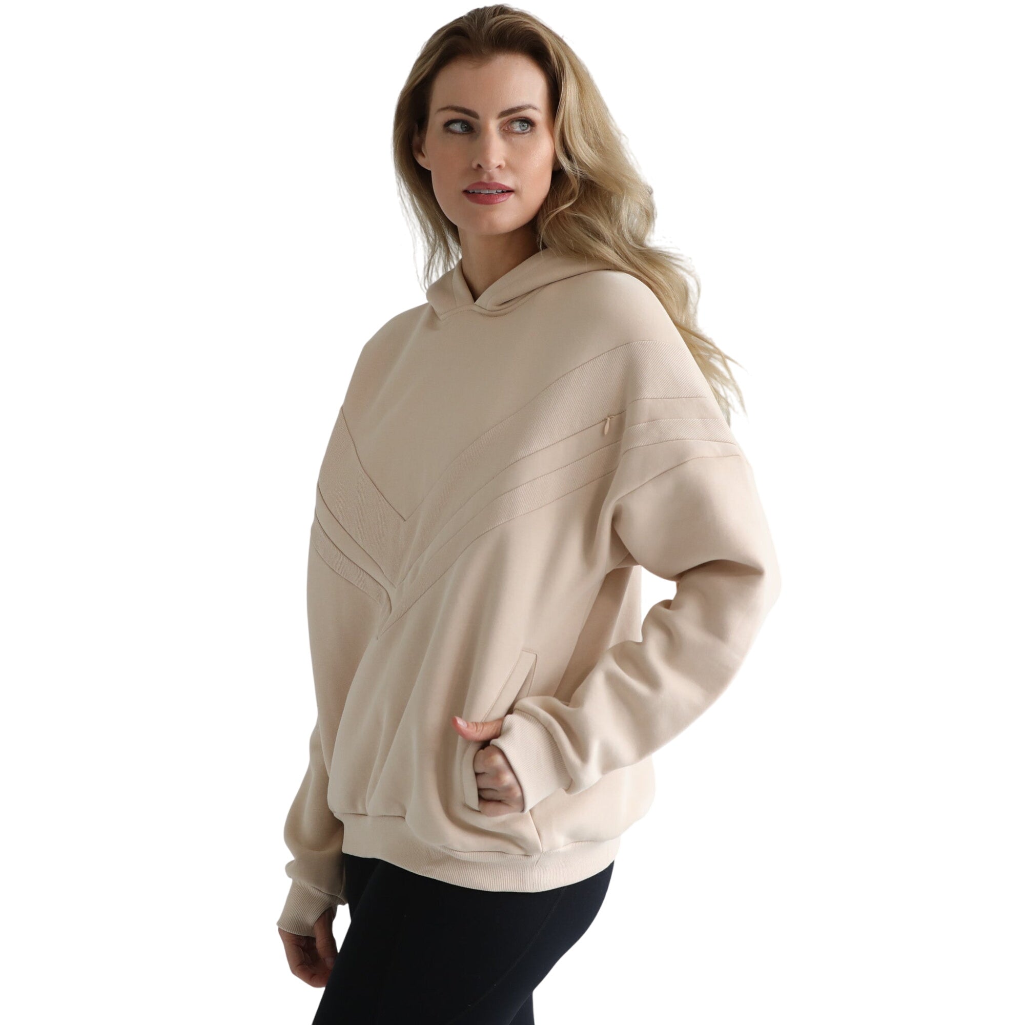 Isabella Ultra Soft Oversized Nursing & Pregnancy Hoodie (oatmeal)