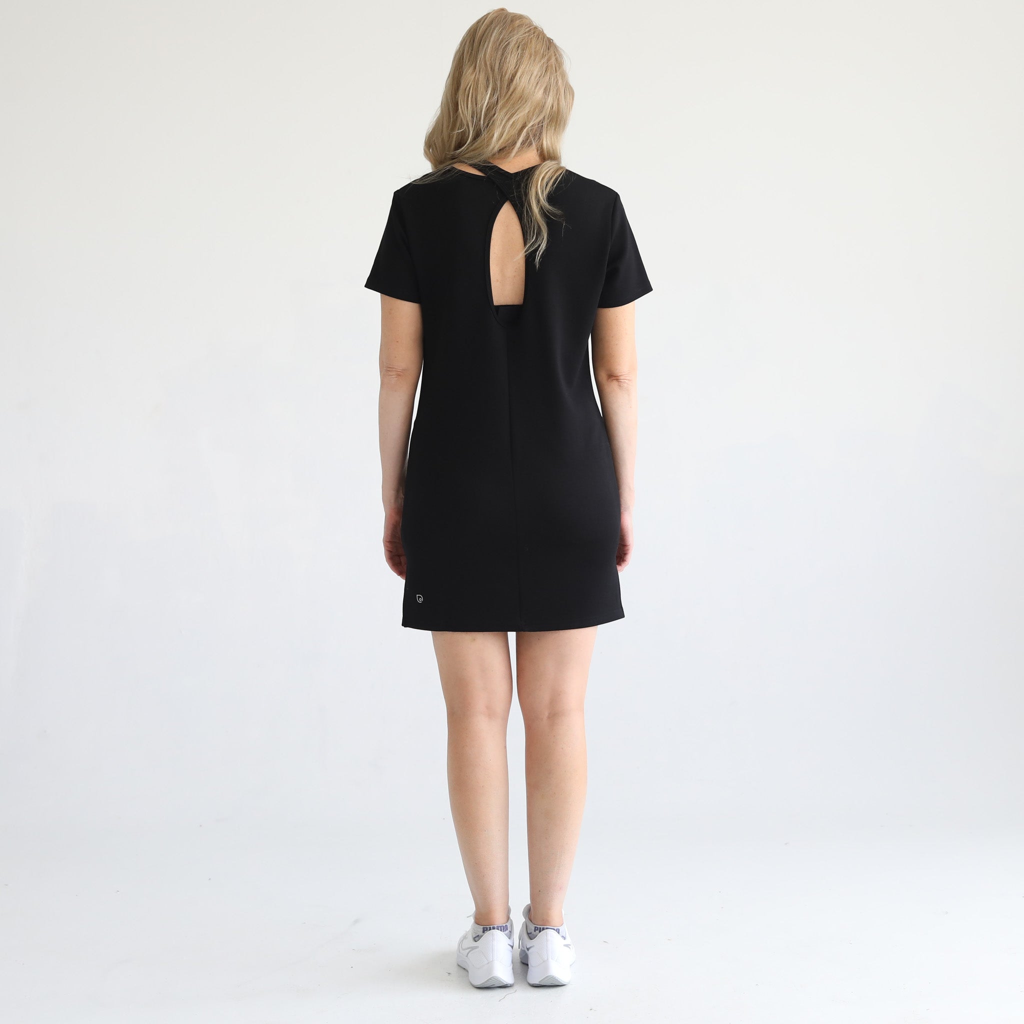 Isla Nursing T-shirt Dress (noir)