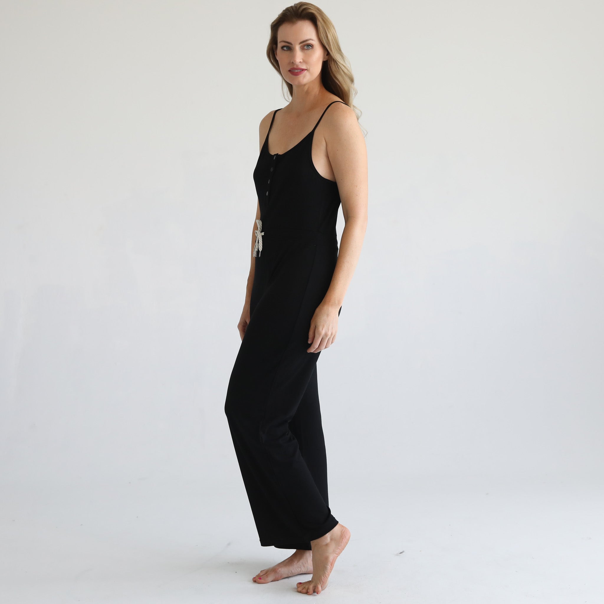 Scarlett Nursing Friendly Cami Jumpsuit (noir)
