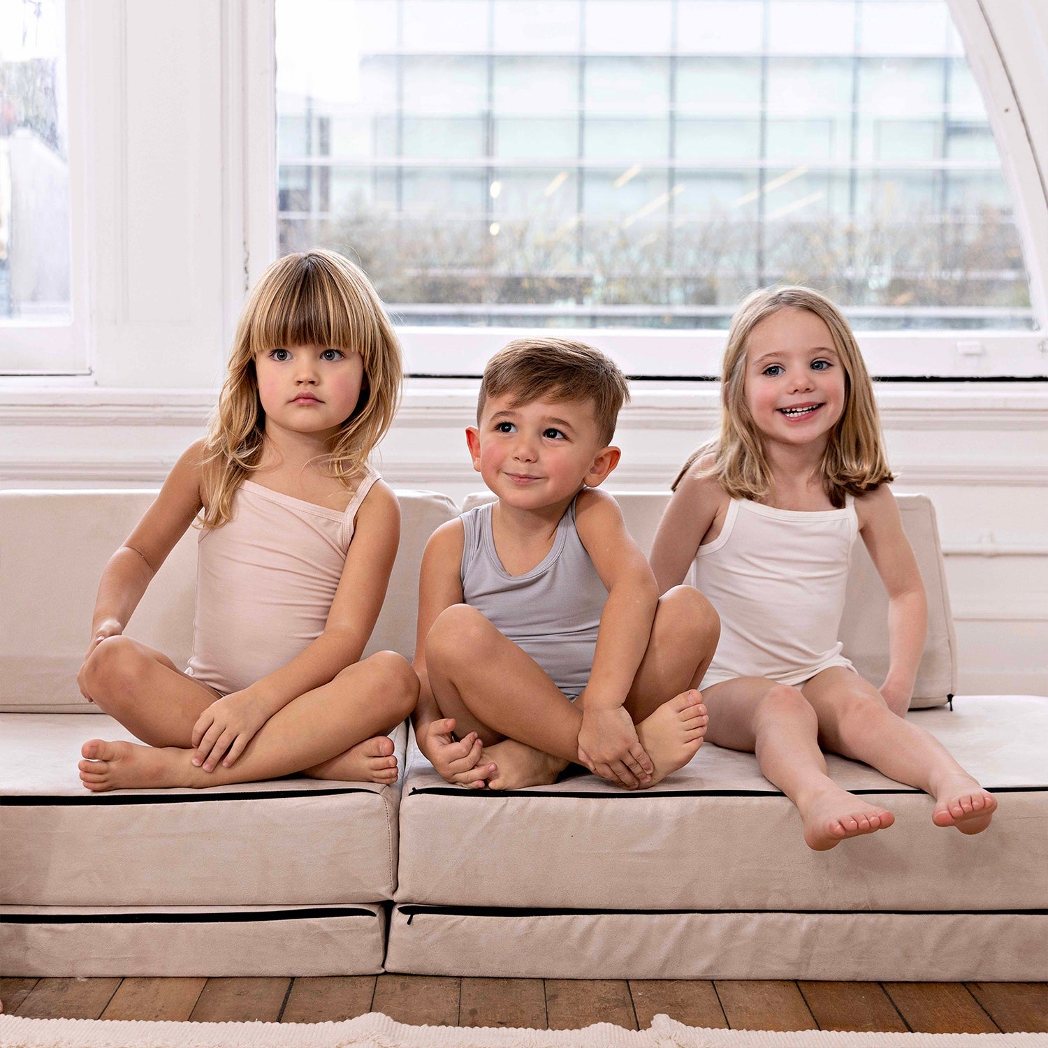 Bamboo Cotton Mauve + White (2 Sets)