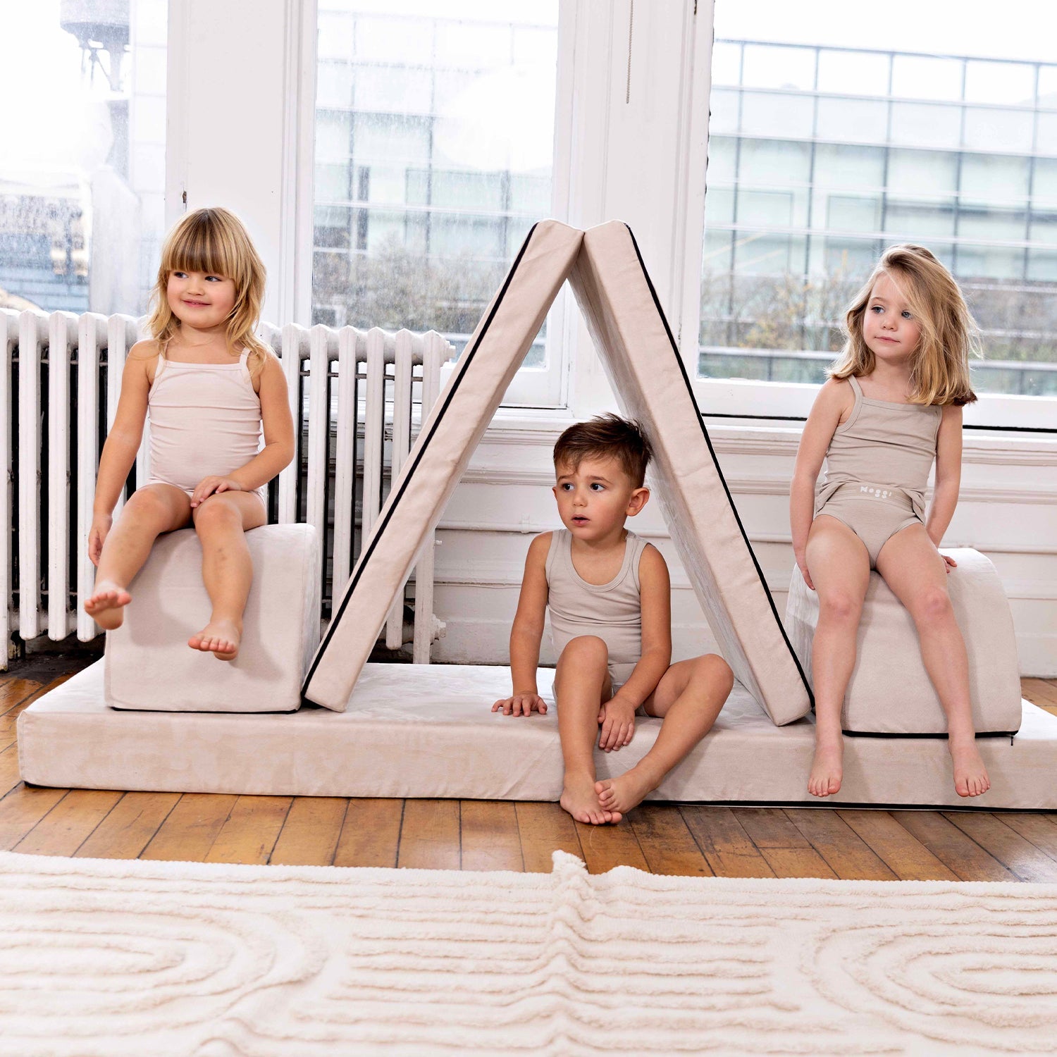 Bamboo Cotton Mauve + White (2 Sets)