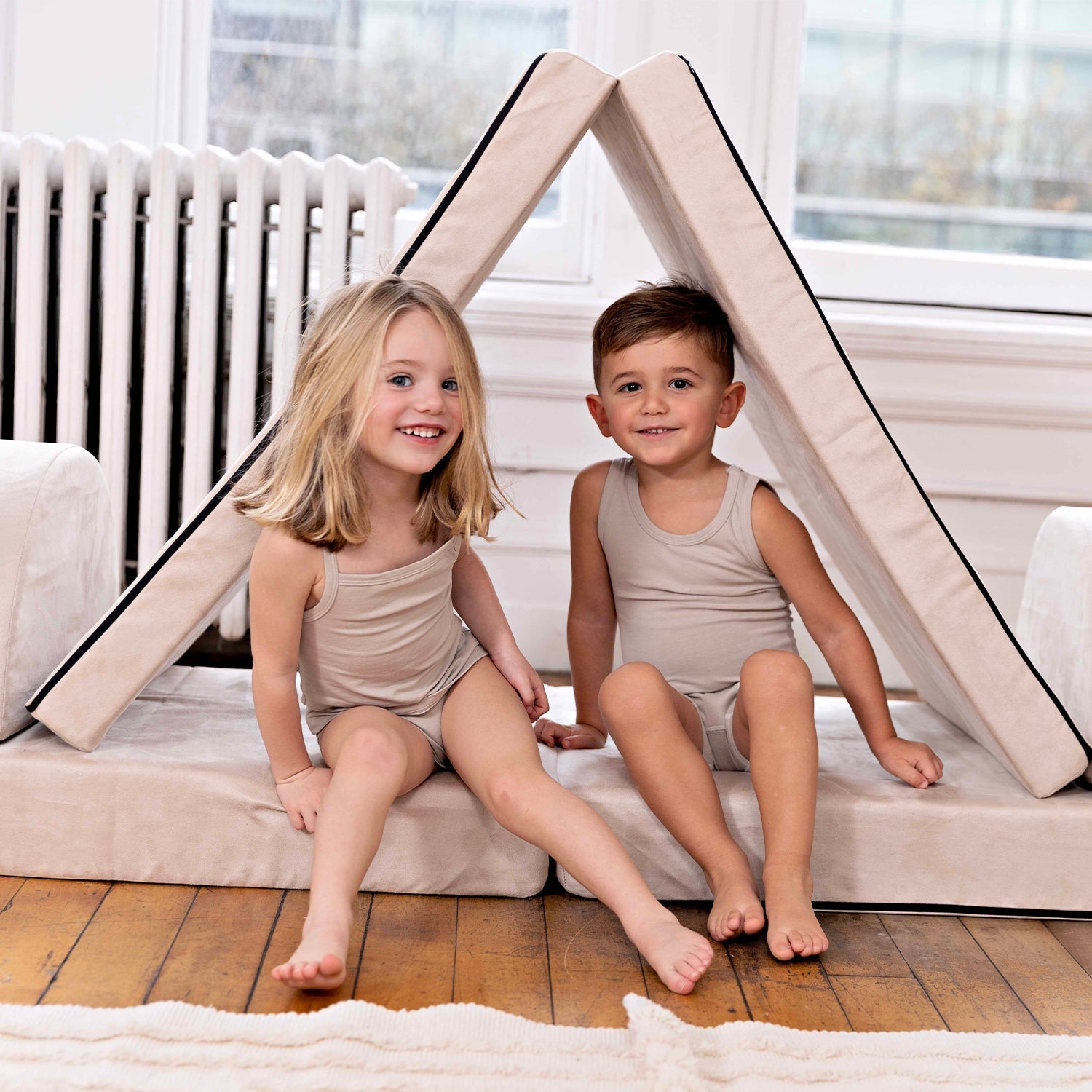 Bamboo Cotton White, Girl (2 Sets)
