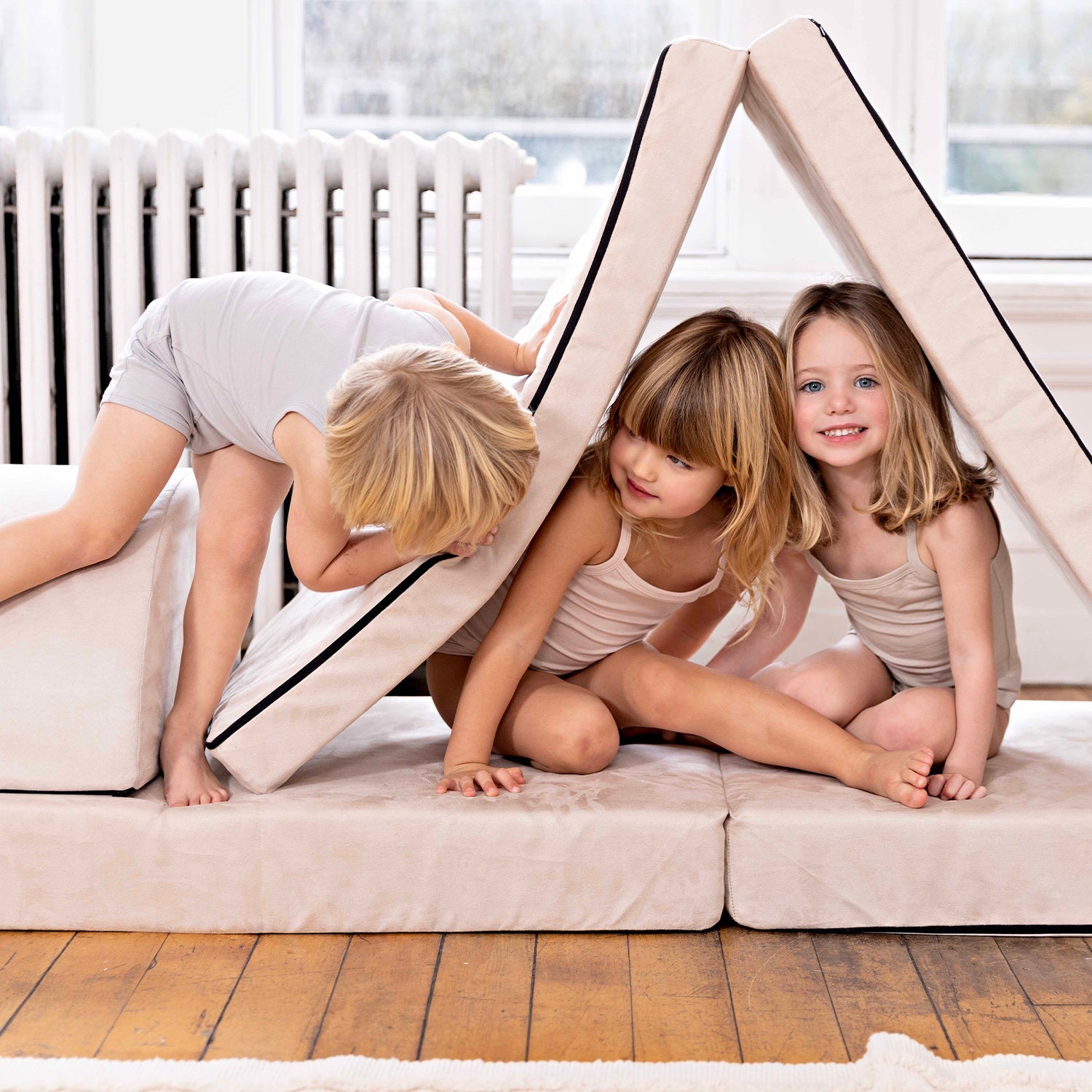Bamboo Cotton Mauve + White (2 Sets)