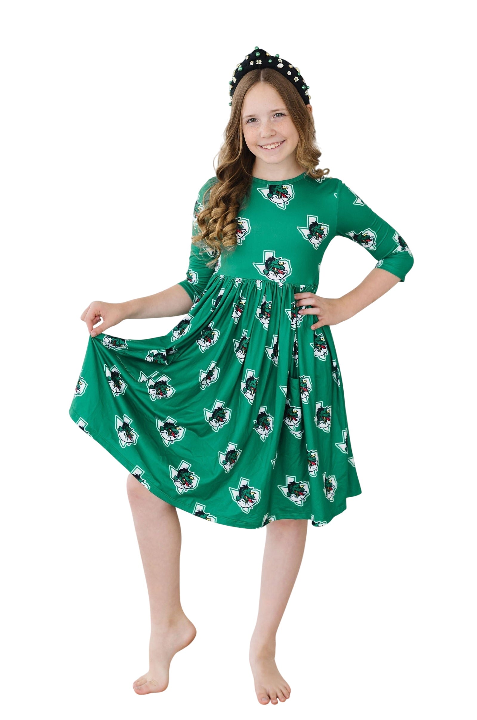Southlake Carroll Dragons Pocket Twirl Dress